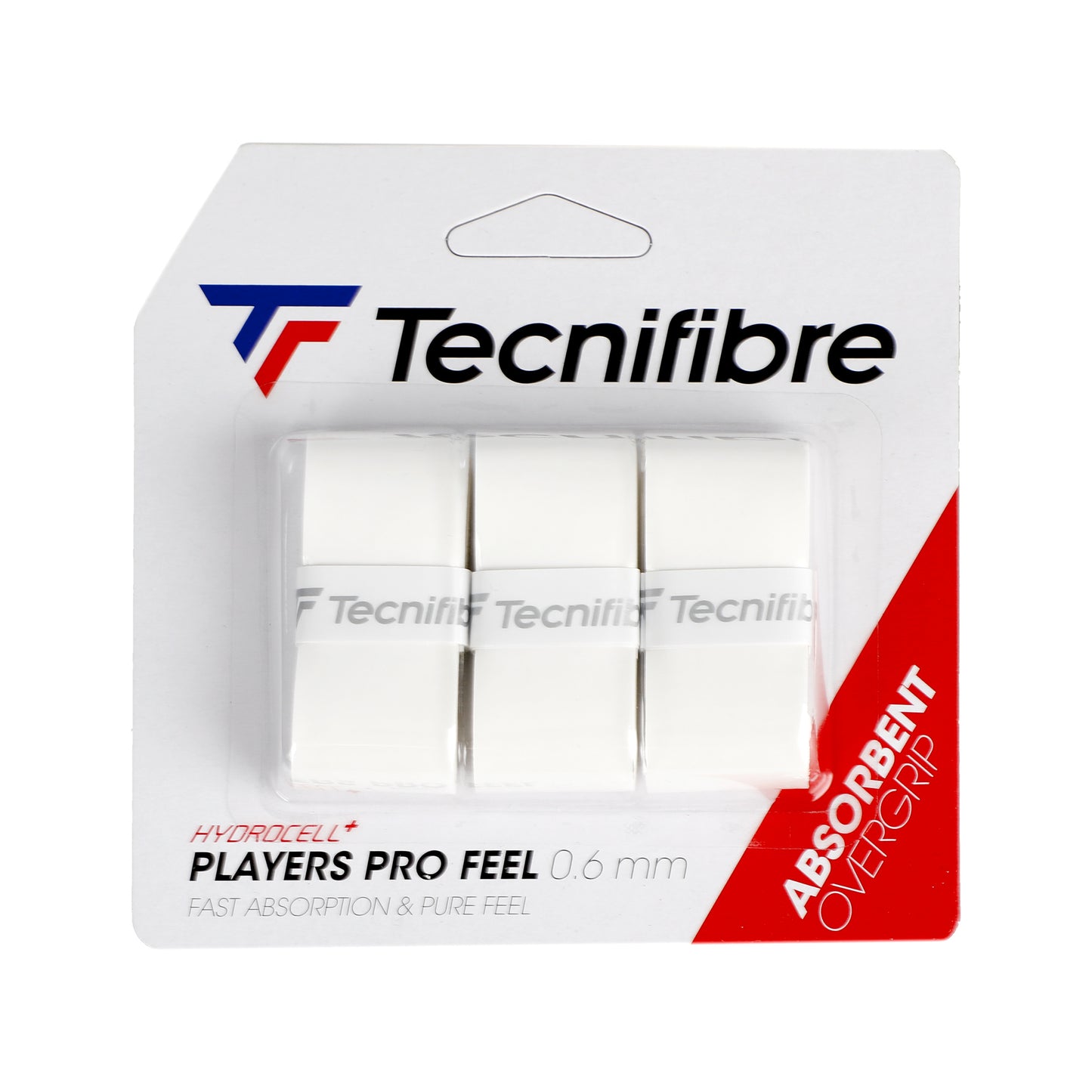 Tecnifibre Player Pro Feel 3ks V Baleni-Bílá Tecnifibre Player Pro Feel 3ks V Baleni-Bílá