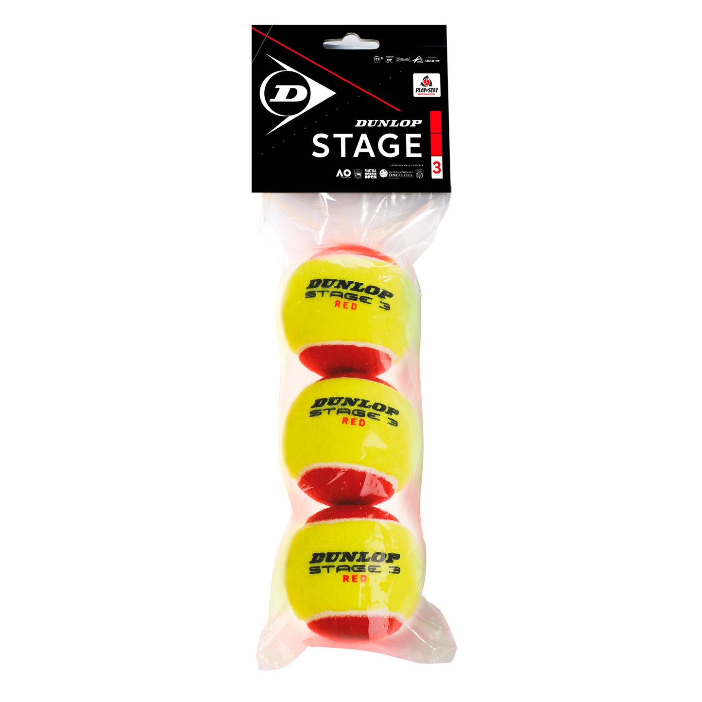 Dunlop Mini Tennis (Stage 3) Red 3ks V Baleni Dunlop Mini Tennis (Stage 3) Red 3ks V Baleni