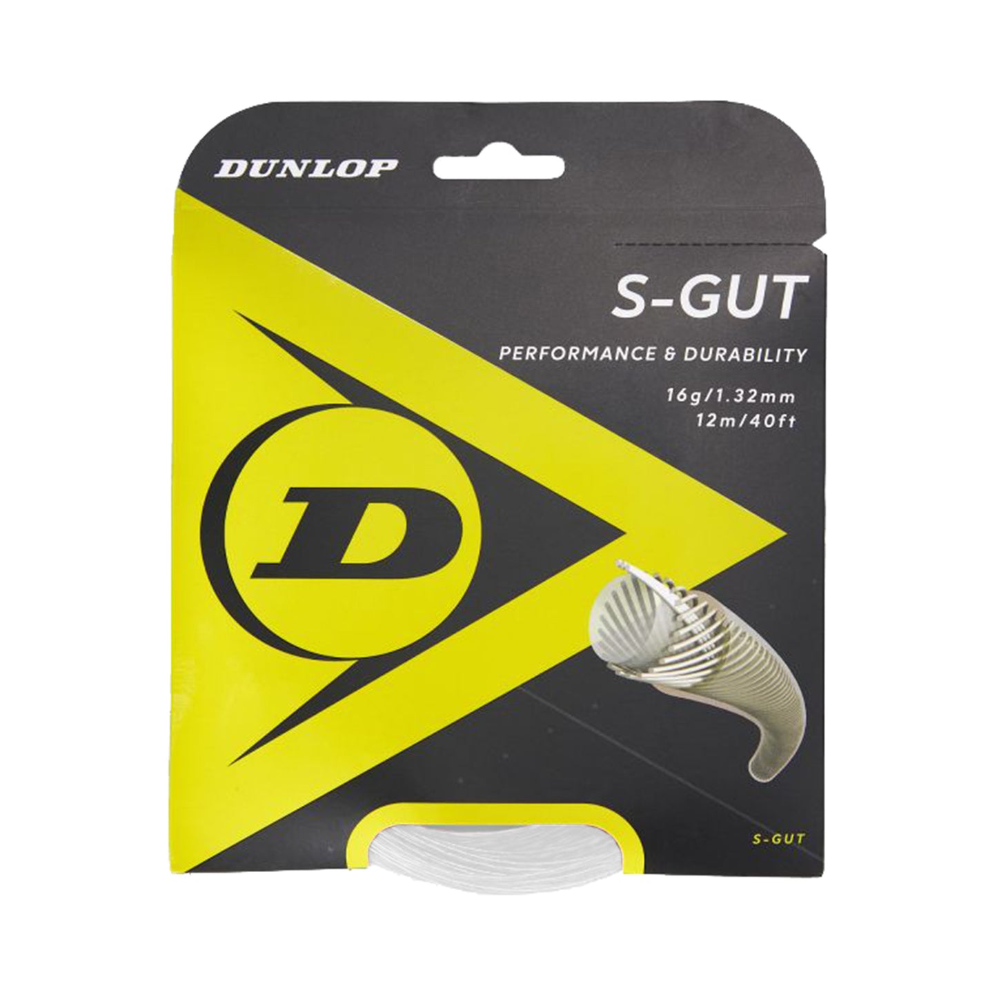 Dunlop S-Gut Výpletová Sada 12m-Bílá Dunlop S-Gut Výpletová Sada 12m-Bílá