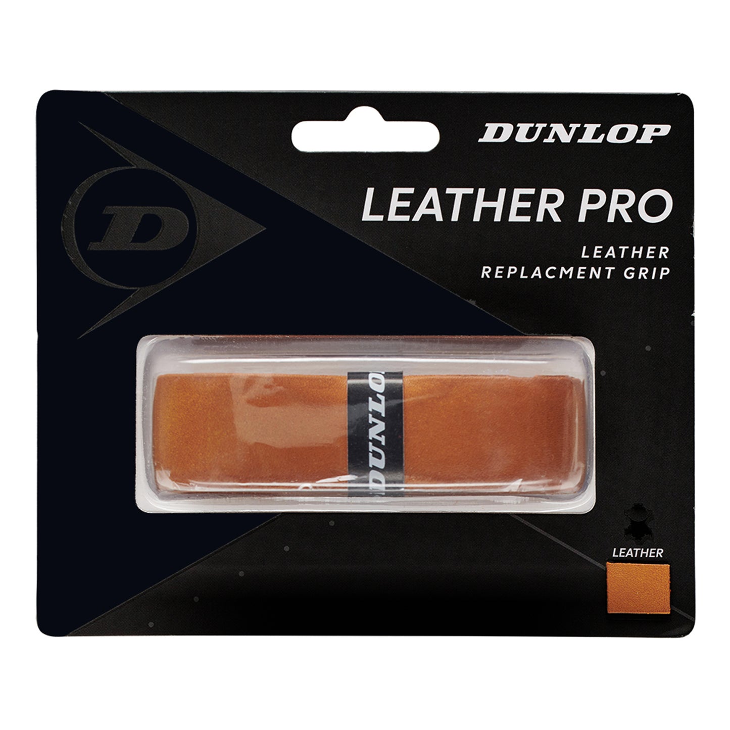 Dunlop Leather Pro Replacement Grip 1ks V Balení-Hnědá Dunlop Leather Pro Replacement Grip 1ks V Balení-Hnědá