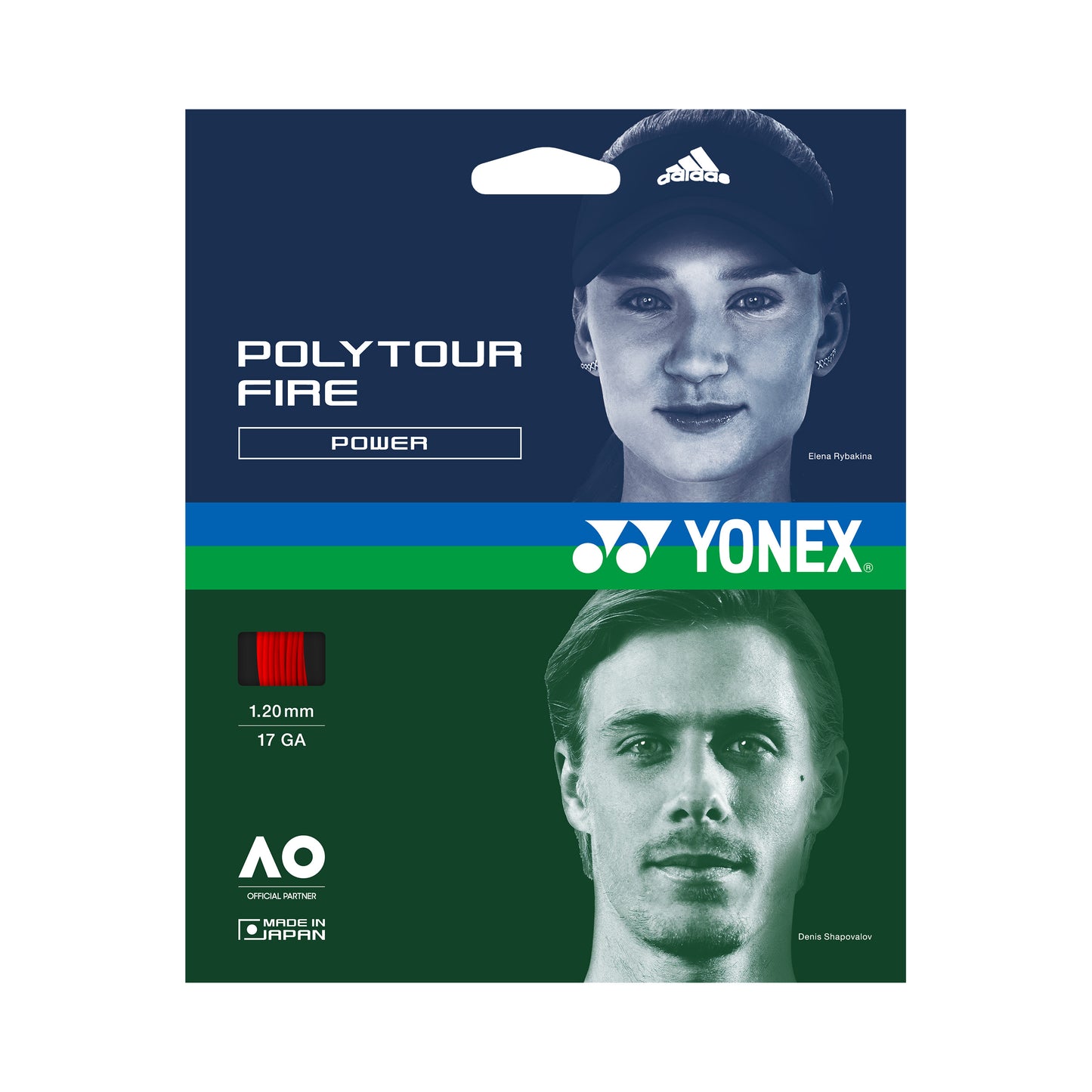 Yonex Poly Tour Fire Výpletová sada 12m - červená Yonex Poly Tour Fire Výpletová sada 12m - červená