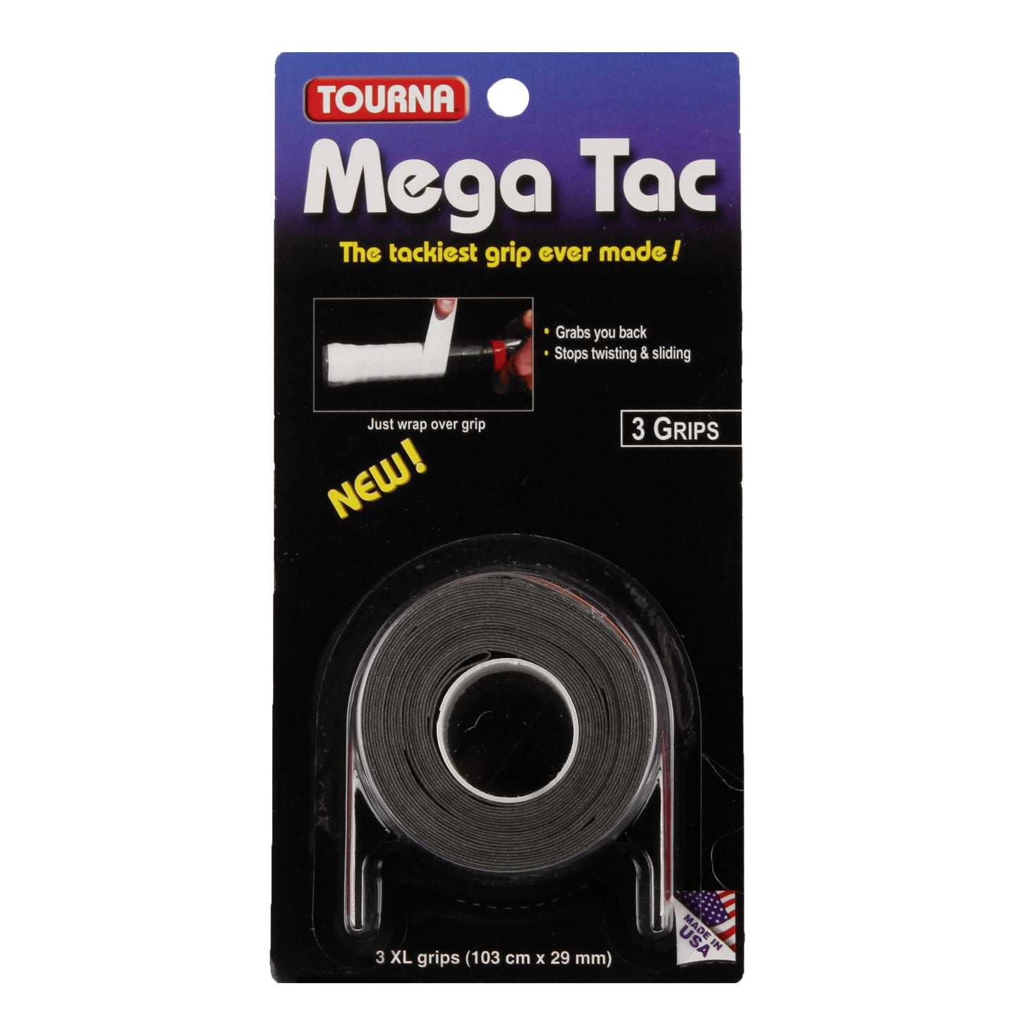Tourna Mega Tac 3ks V Baleni-Černá Tourna Mega Tac 3ks V Baleni-Černá