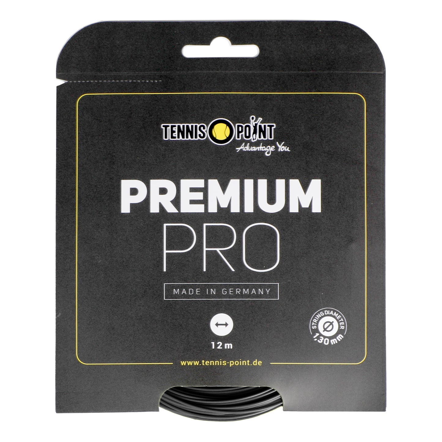 Tennis-Point Premium Pro Výpletová Sada 12m-Černá Tennis-Point Premium Pro Výpletová Sada 12m-Černá