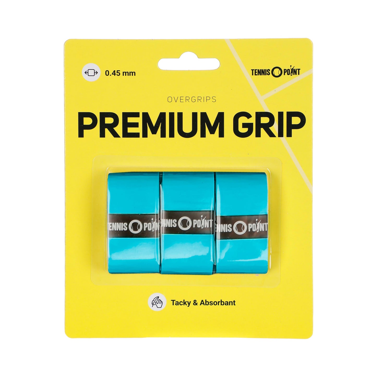 Tennis-Point Premium Grip 3ks V Baleni-Modrá Tennis-Point Premium Grip 3ks V Baleni-Modrá