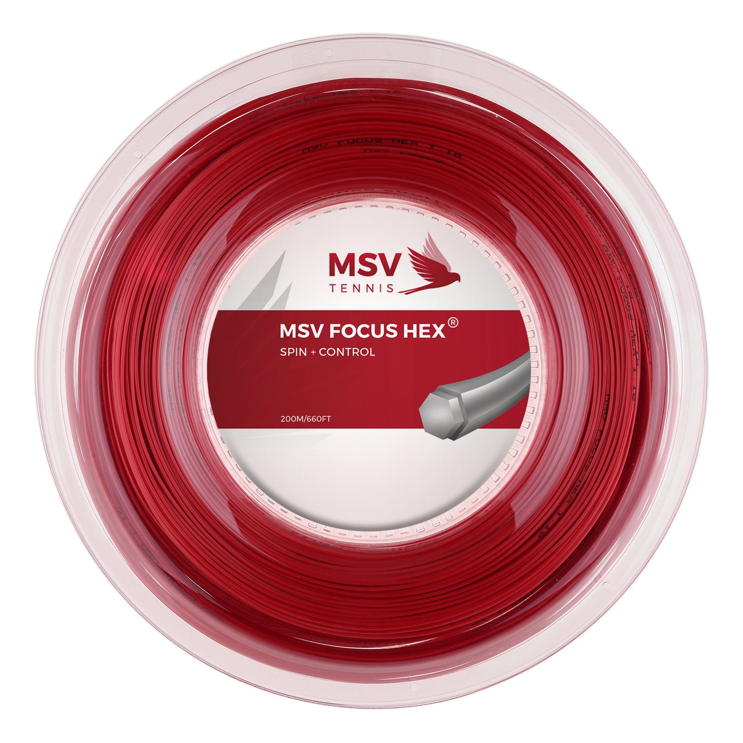 MSV Focus-HEX Výplet-Role 200m-Červená MSV Focus-HEX Výplet-Role 200m-Červená