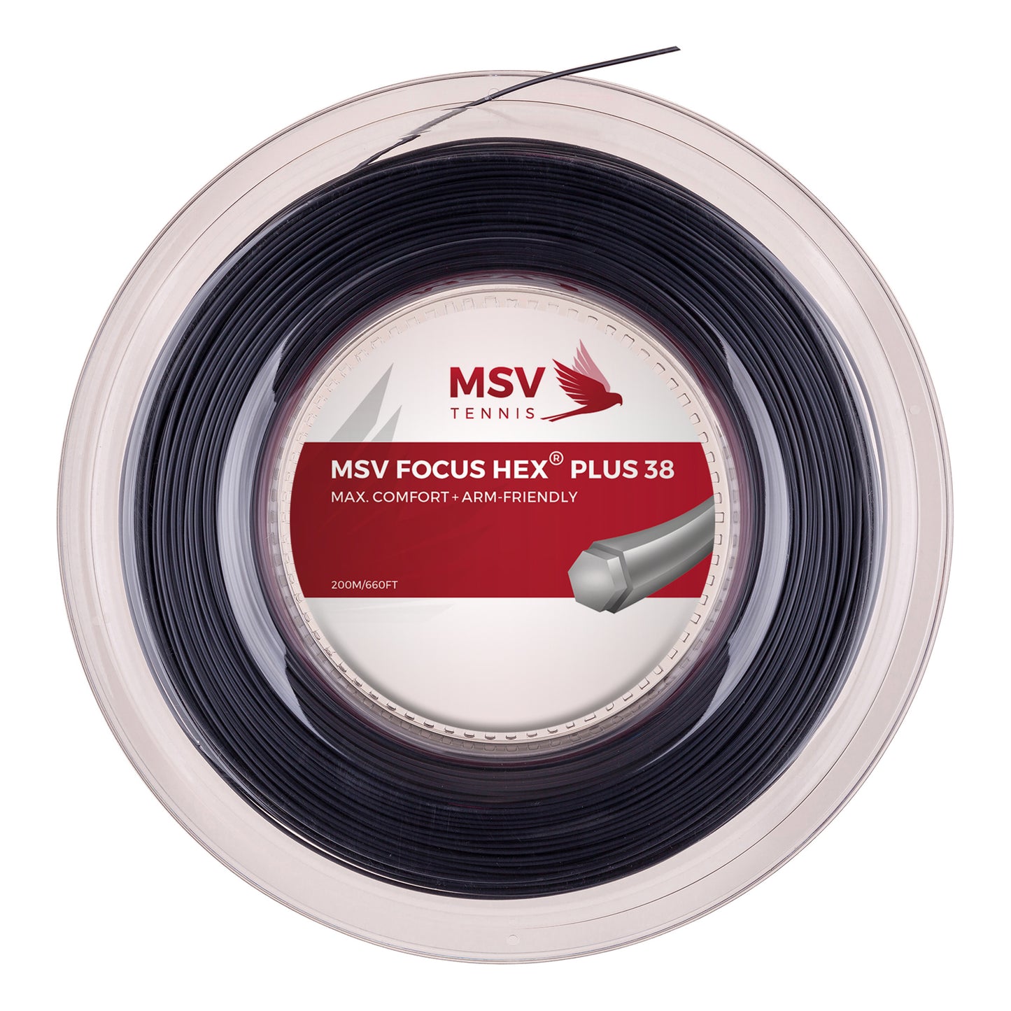 MSV Focus-HEX Plus 38 Výplet - Role 200m - Černá MSV Focus-HEX Plus 38 Výplet - Role 200m - Černá