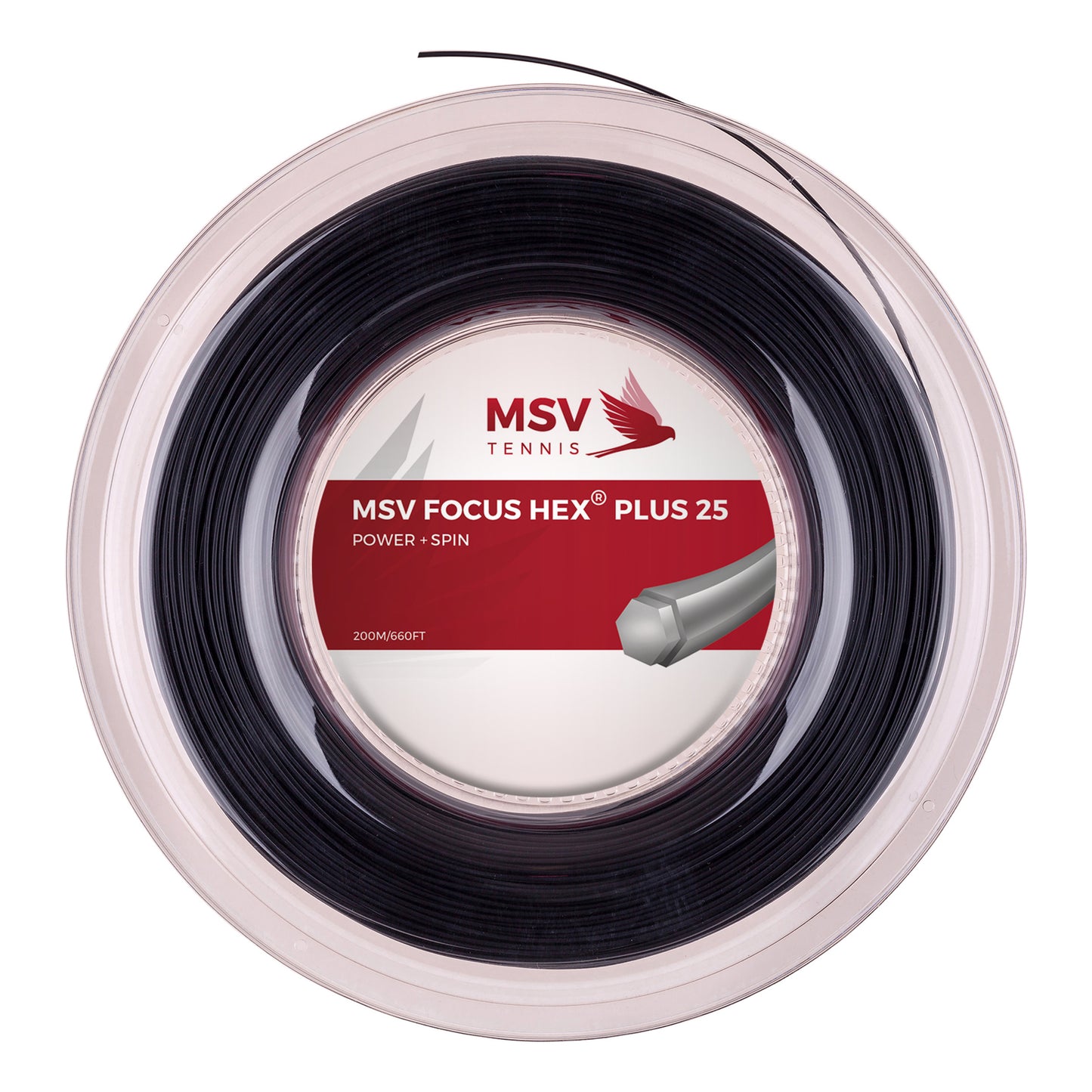 MSV Focus-HEX Plus 25 Výplet-Role 200m-Černá MSV Focus-HEX Plus 25 Výplet-Role 200m-Černá