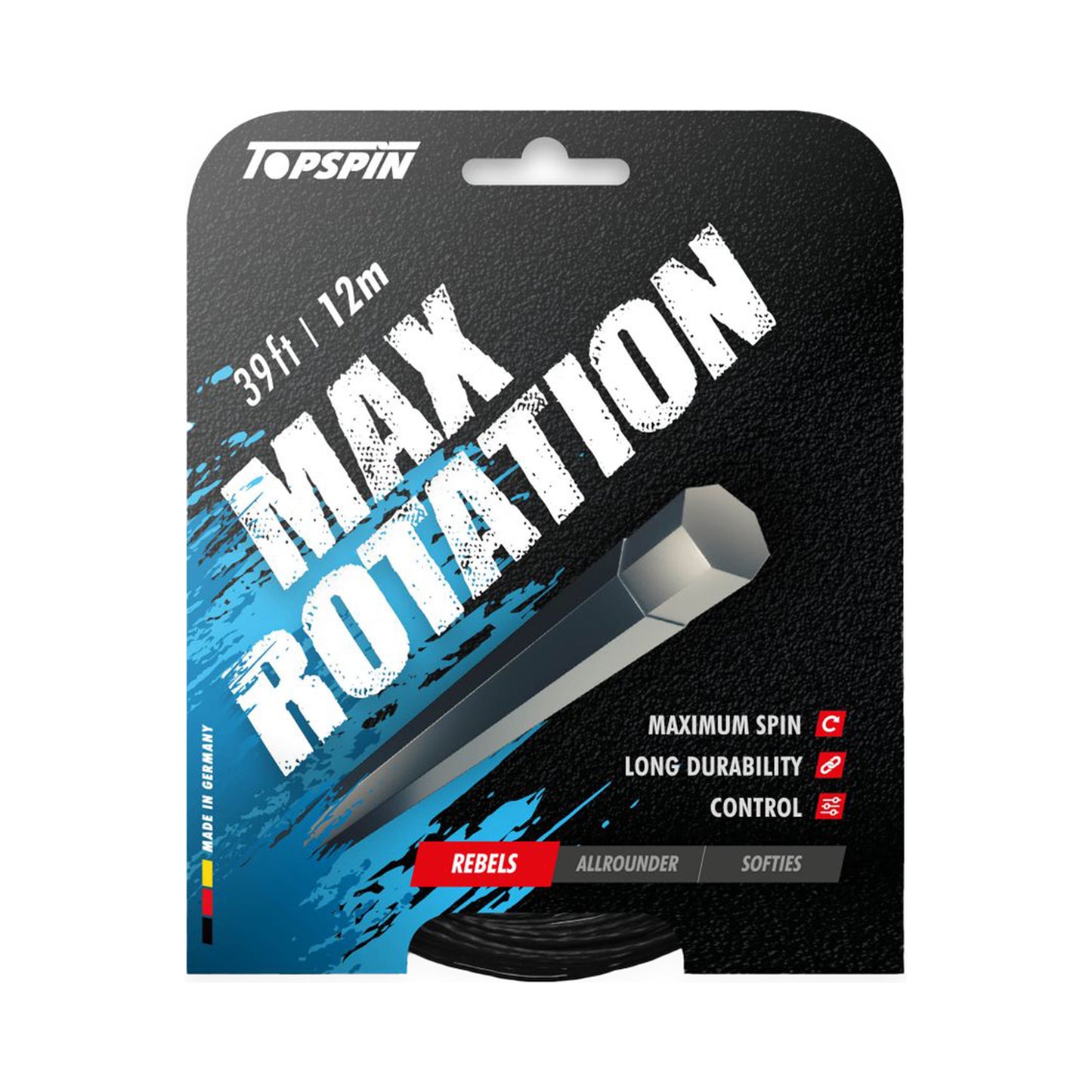 Topspin Max Rotation 12m Výpletová Sada-Černá Topspin Max Rotation 12m Výpletová Sada-Černá