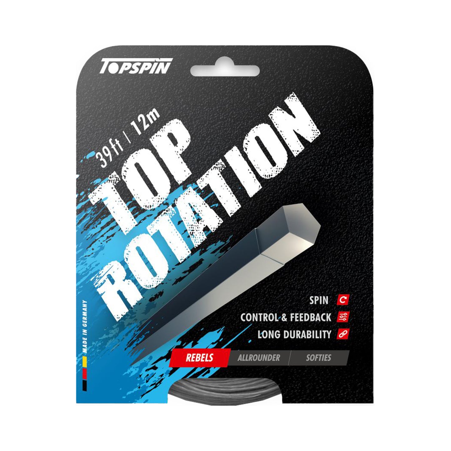 Topspin Top Rotation 12m Výpletová Sada-Šedá Topspin Top Rotation 12m Výpletová Sada-Šedá