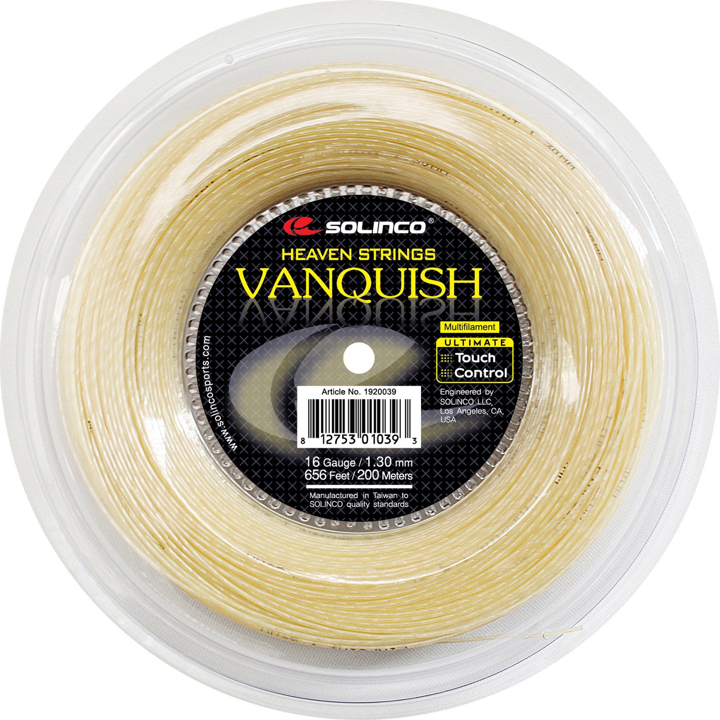 Solinco Vanquish Výplet-Role 200m-Přírodní Barvy Solinco Vanquish Výplet-Role 200m-Přírodní Barvy
