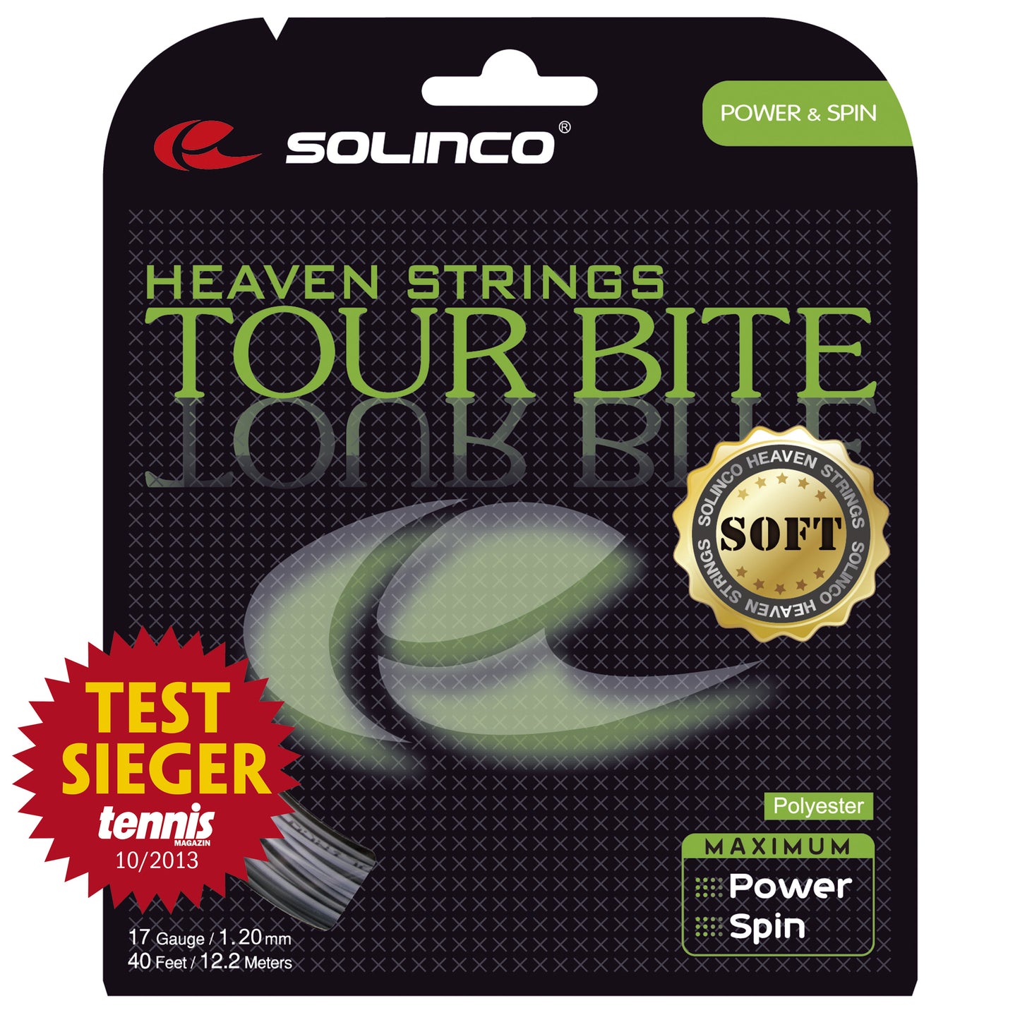 Solinco Tour Bite Soft Výpletová Sada 12,2m - Stříbrná Solinco Tour Bite Soft Výpletová Sada 12,2m - Stříbrná