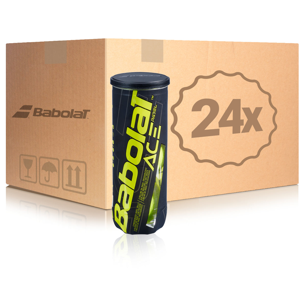 Babolat 24 x 3ks v balení Ace Padel X3 V kartónu Babolat 24 x 3ks v balení Ace Padel X3 V kartónu