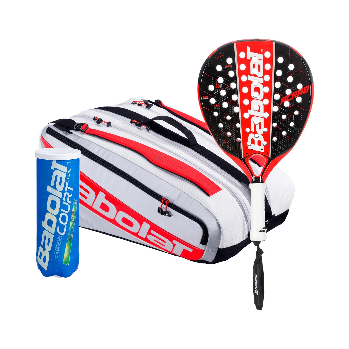 Babolat 3ks v baleni ACRAB Navíc taška na raketu, Navíc dóza na míče Babolat 3ks v baleni ACRAB Navíc taška na raketu, Navíc dóza na míče