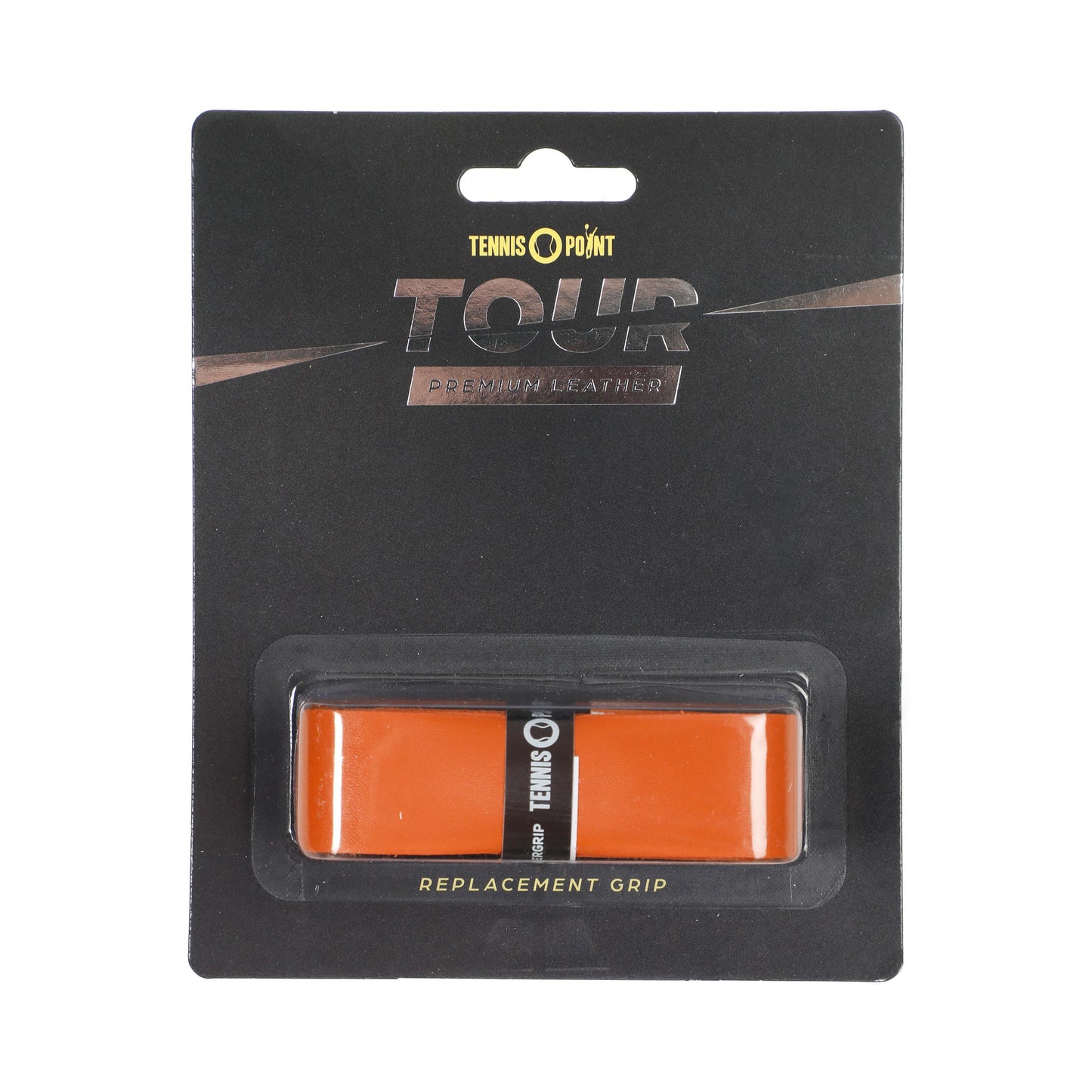 Tennis-Point Tour Leather Replacement Grip 1ks v balení - hnědá Tennis-Point Tour Leather Replacement Grip 1ks v balení - hnědá