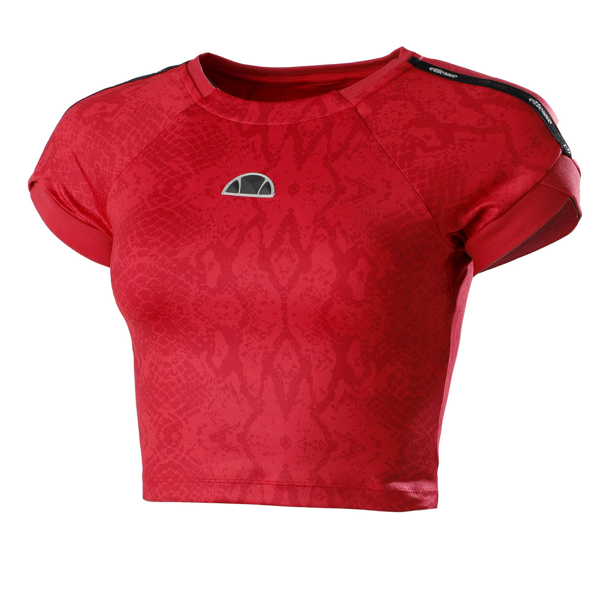 Ellesse Arianne Crop Tričko Dámy - tmavě červená, černá