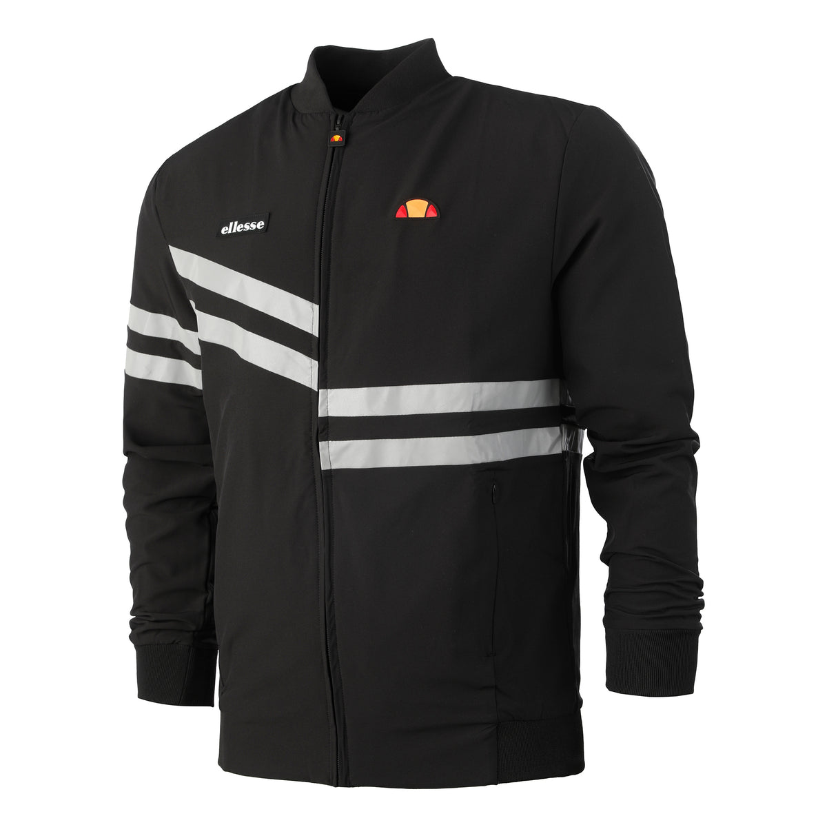 Ellesse Nano Tréninková bunda Muži - černá, stříbrná