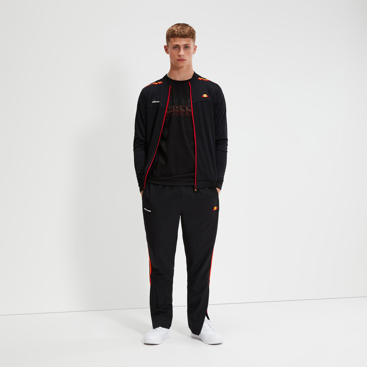 Ellesse Seaton Tréninkové kalhoty Muži - černá,