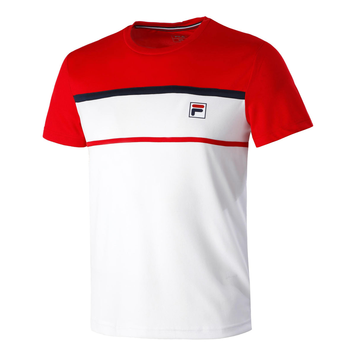 Fila Steve Tričko Muži - bílá, červená