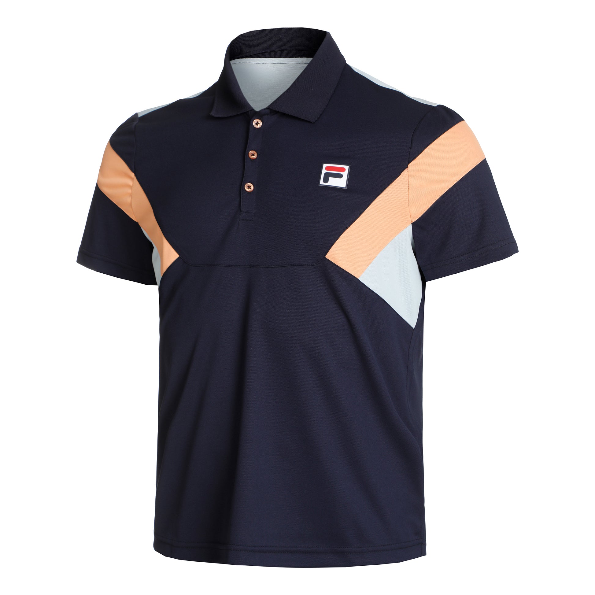 Fila Adrian Pólo Muži - tmavě modrá, oranžová