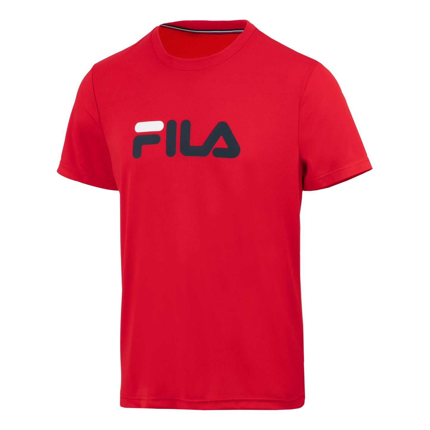Fila Logo Tričko Muži-Červená,Tmavě Modrá