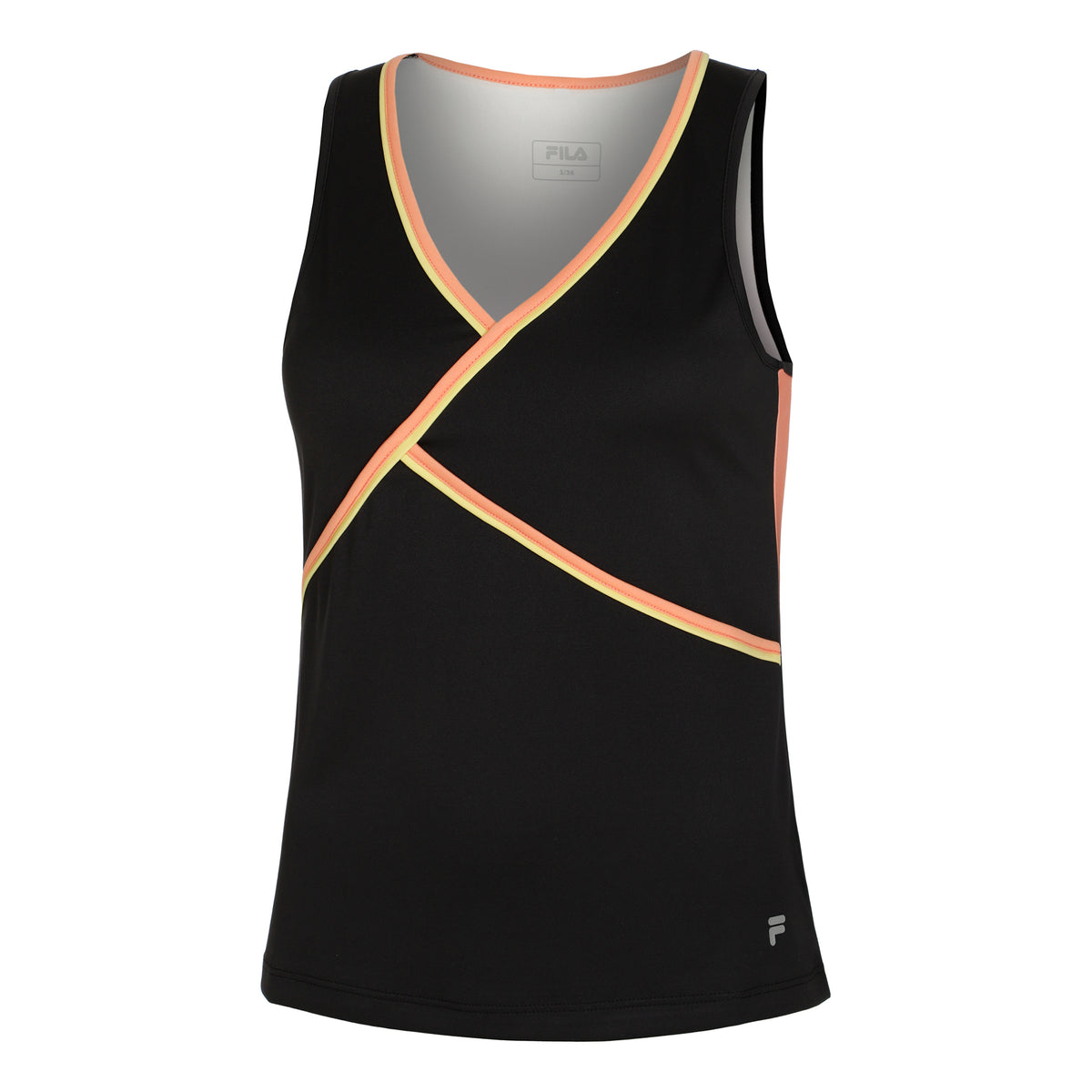 Fila Khai Sportovní tílko Dámy - černá, oranžová