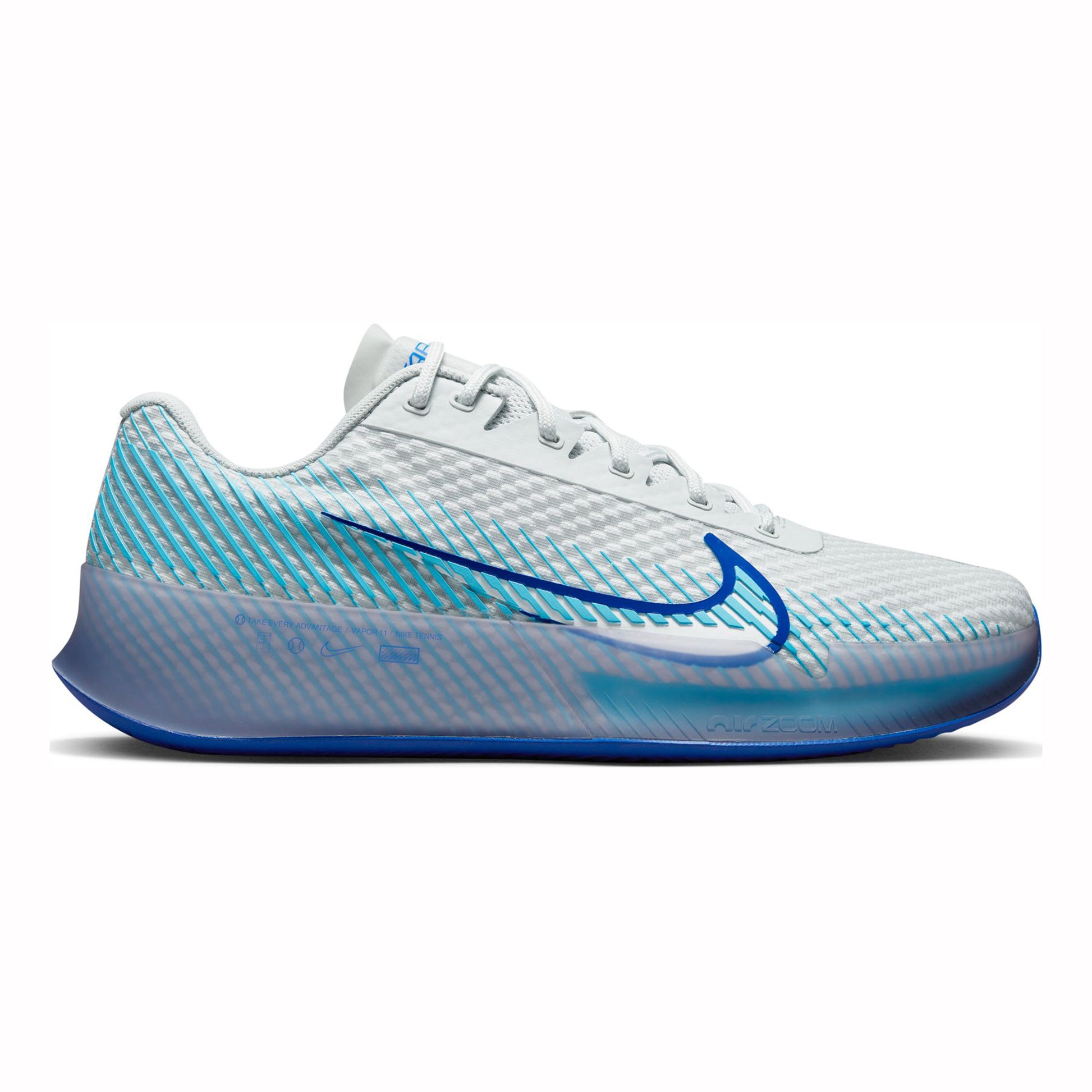 Nike Air Zoom Vapor 11 Obuv na antuku Muži - bílá, tyrkysová
