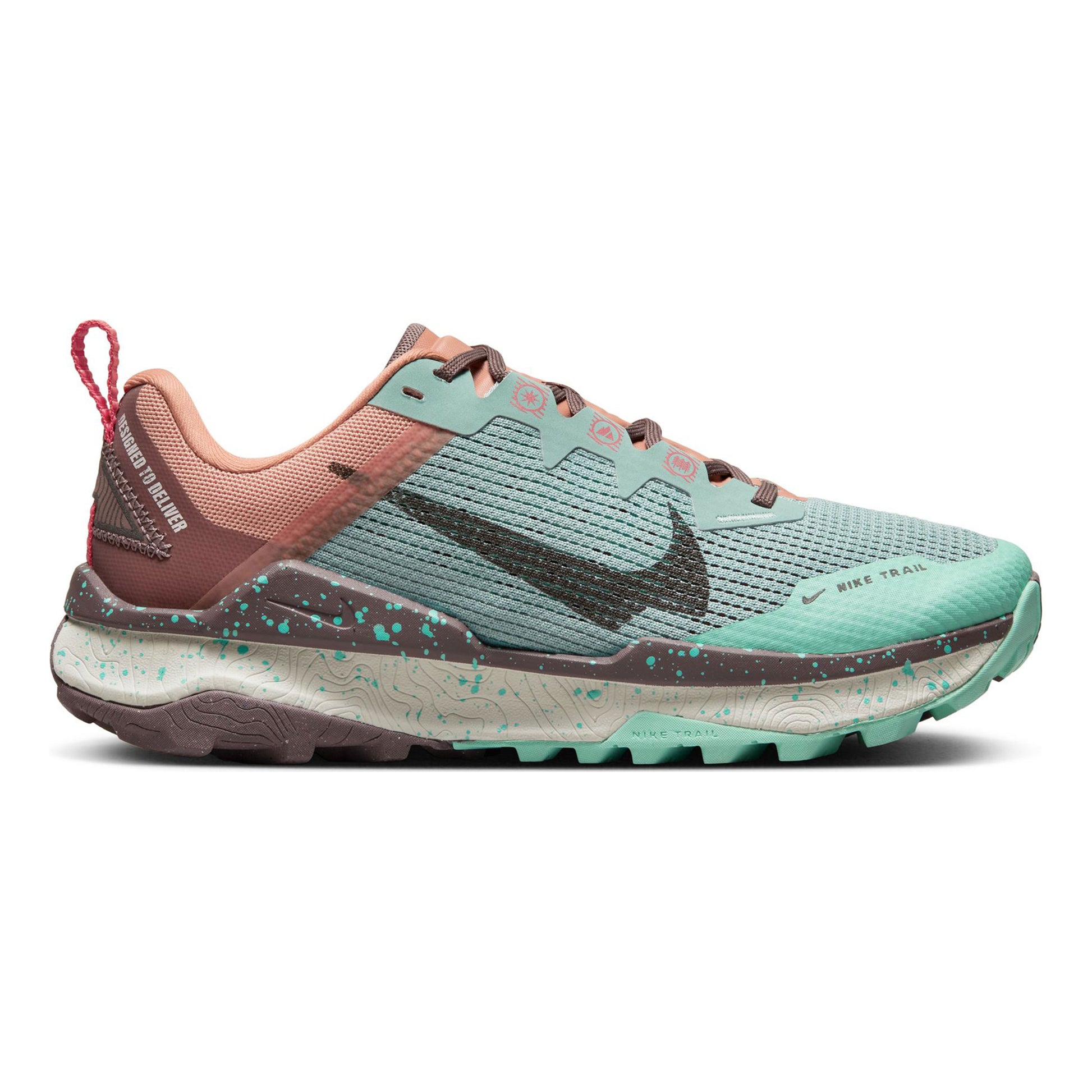 Nike React Wildhorse 8 Obuv pro měkčí povrch,žádný asfalt Dámy - petrolejová, oranžová