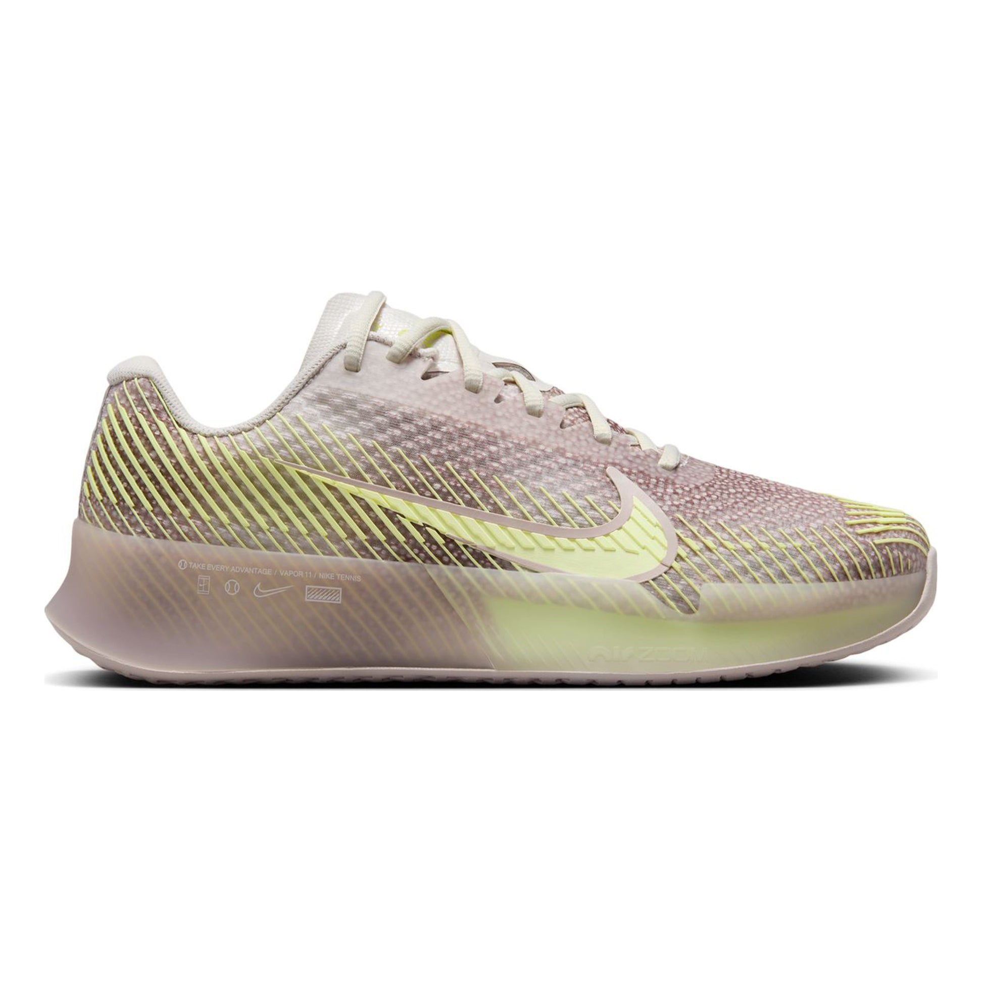 Nike Court Air Zoom Vapor 11 Premium Obuv na všechny povrchy Dámy - béžová, světle zelená