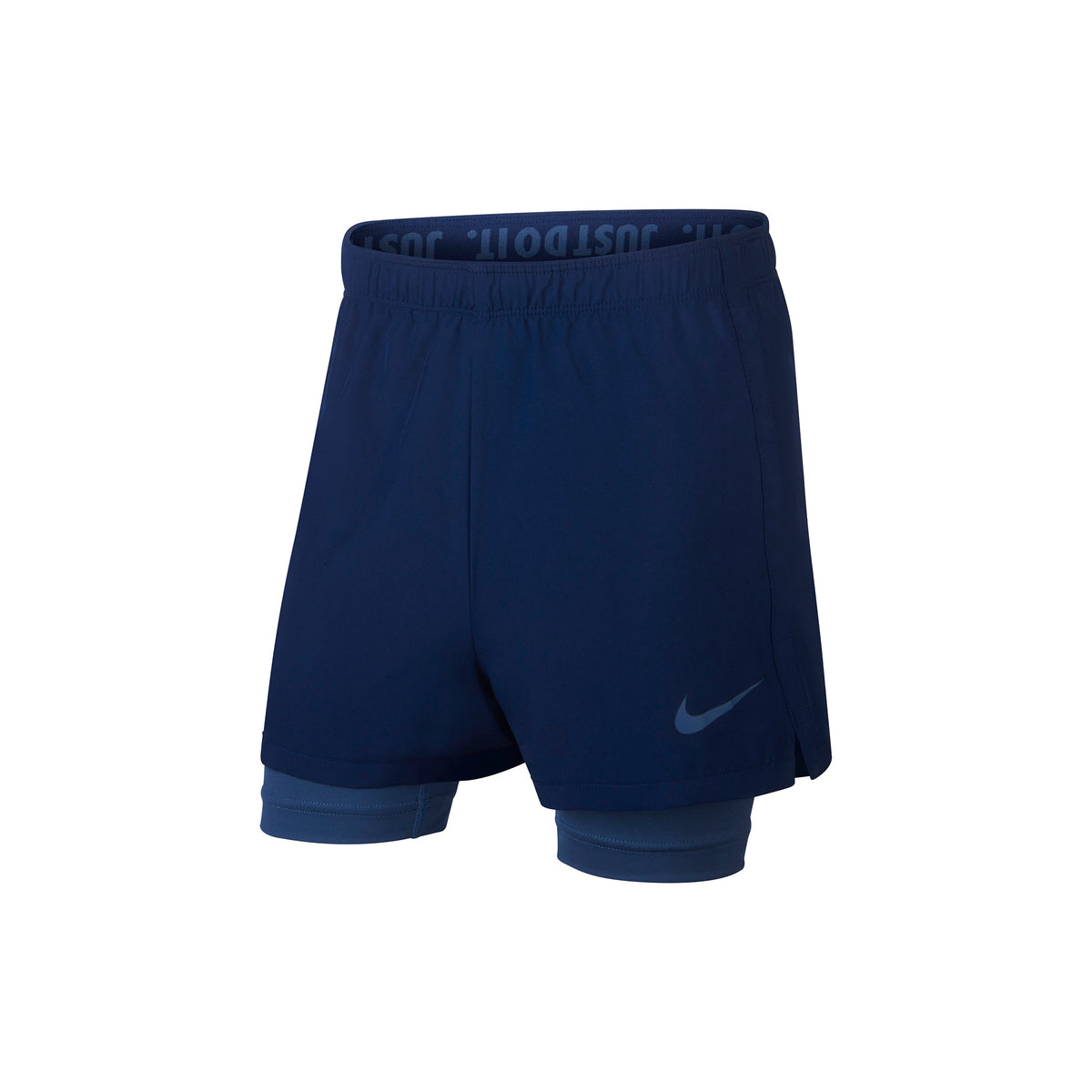 Nike Dri-Fit 2in1 Training Šortky Dívky - modrá, tmavě modrá