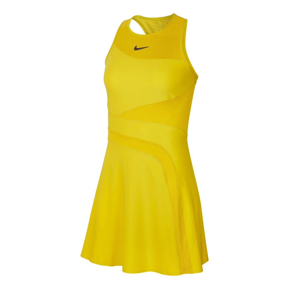 Nike Court  Šaty Dámy - citrónově žlutá, černá