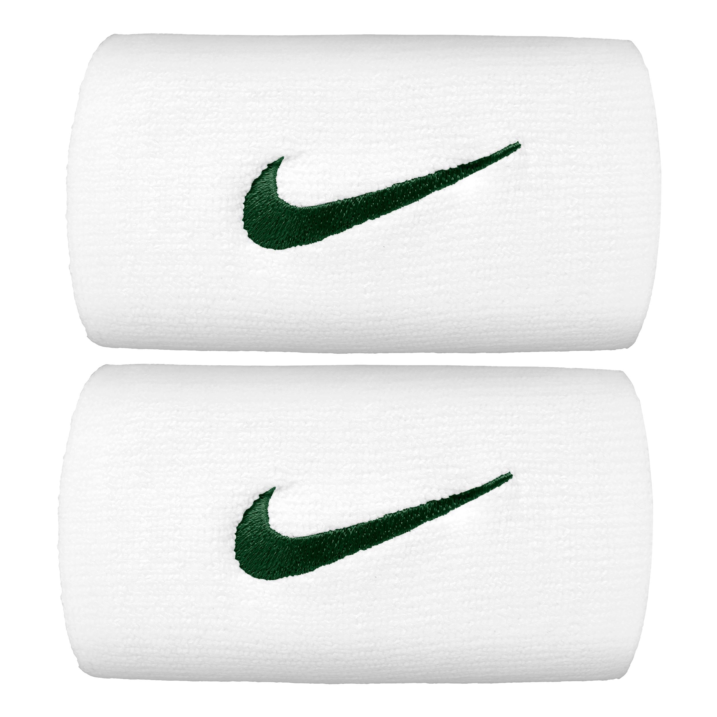 Nike Premier DW Potítko 2ks v baleni dlhý - bílá, tmavě zelená