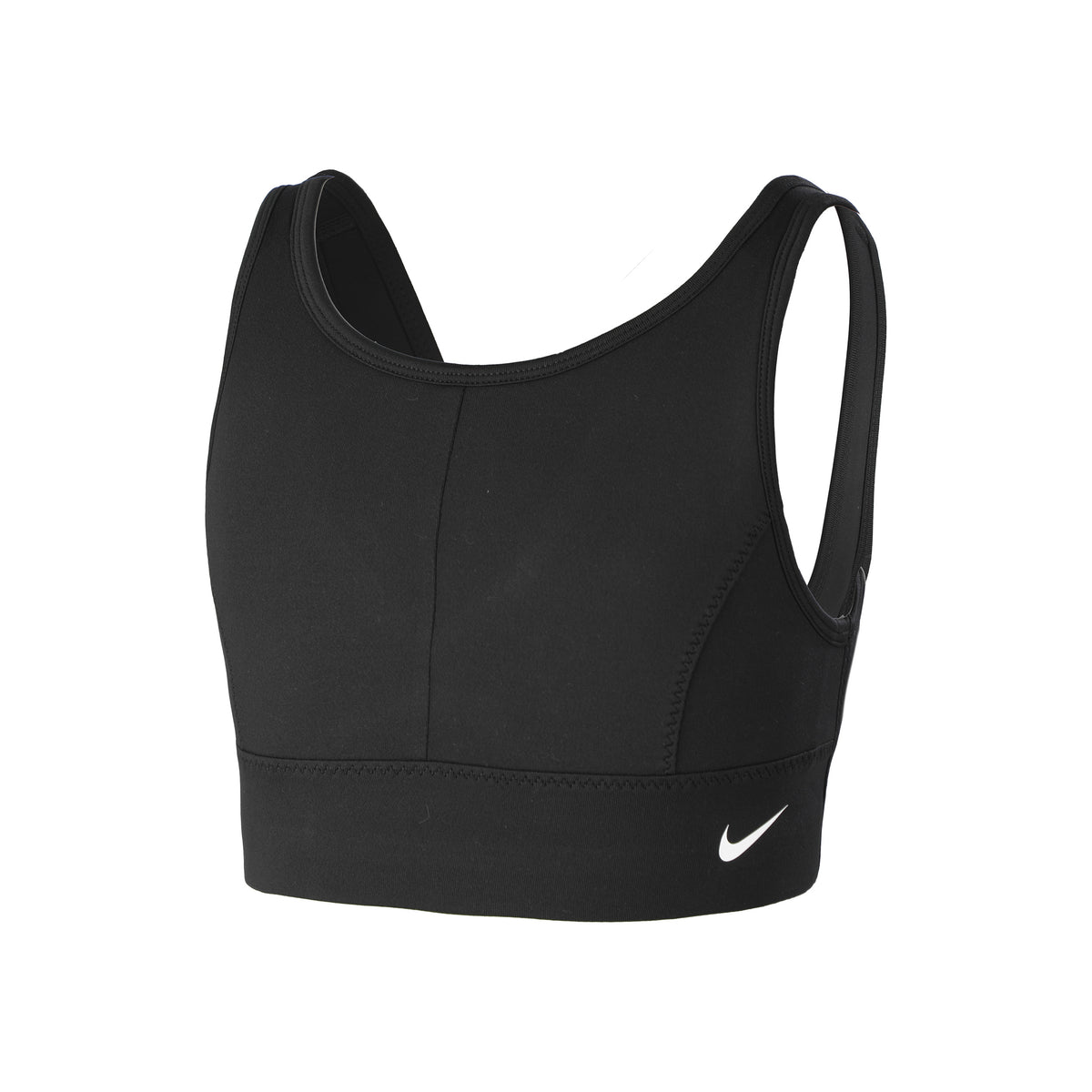 Nike Dri-Fit Swoosh Luxe Sportovní podprsenka Dívky - černá, bílá