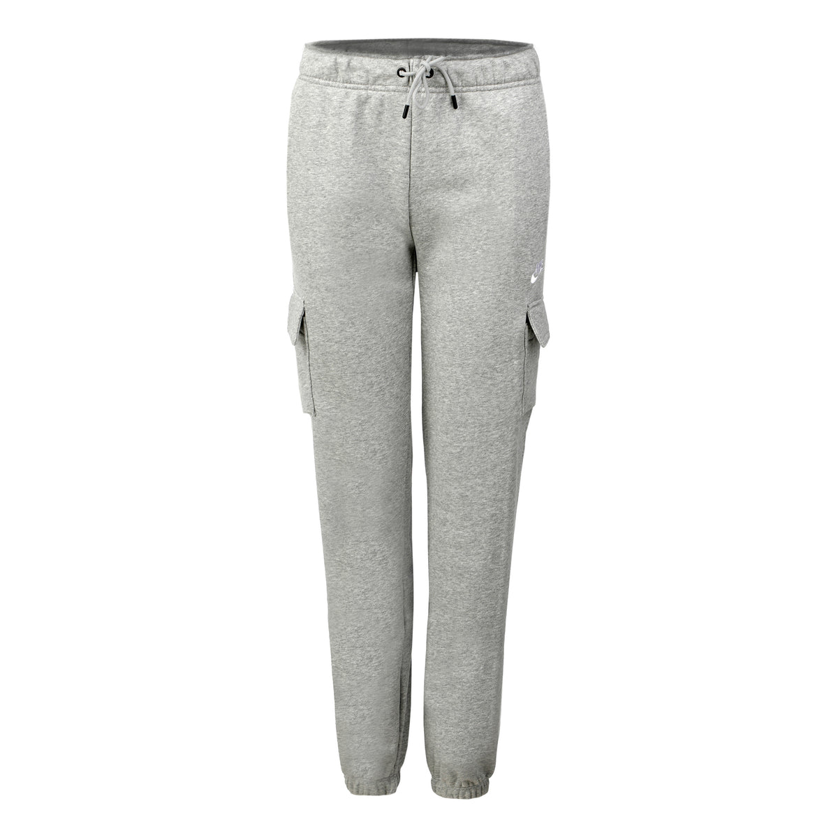 Nike Essential Fleece Medium-Rise Cargo Tréninkové kalhoty Dámy - šedá, bílá