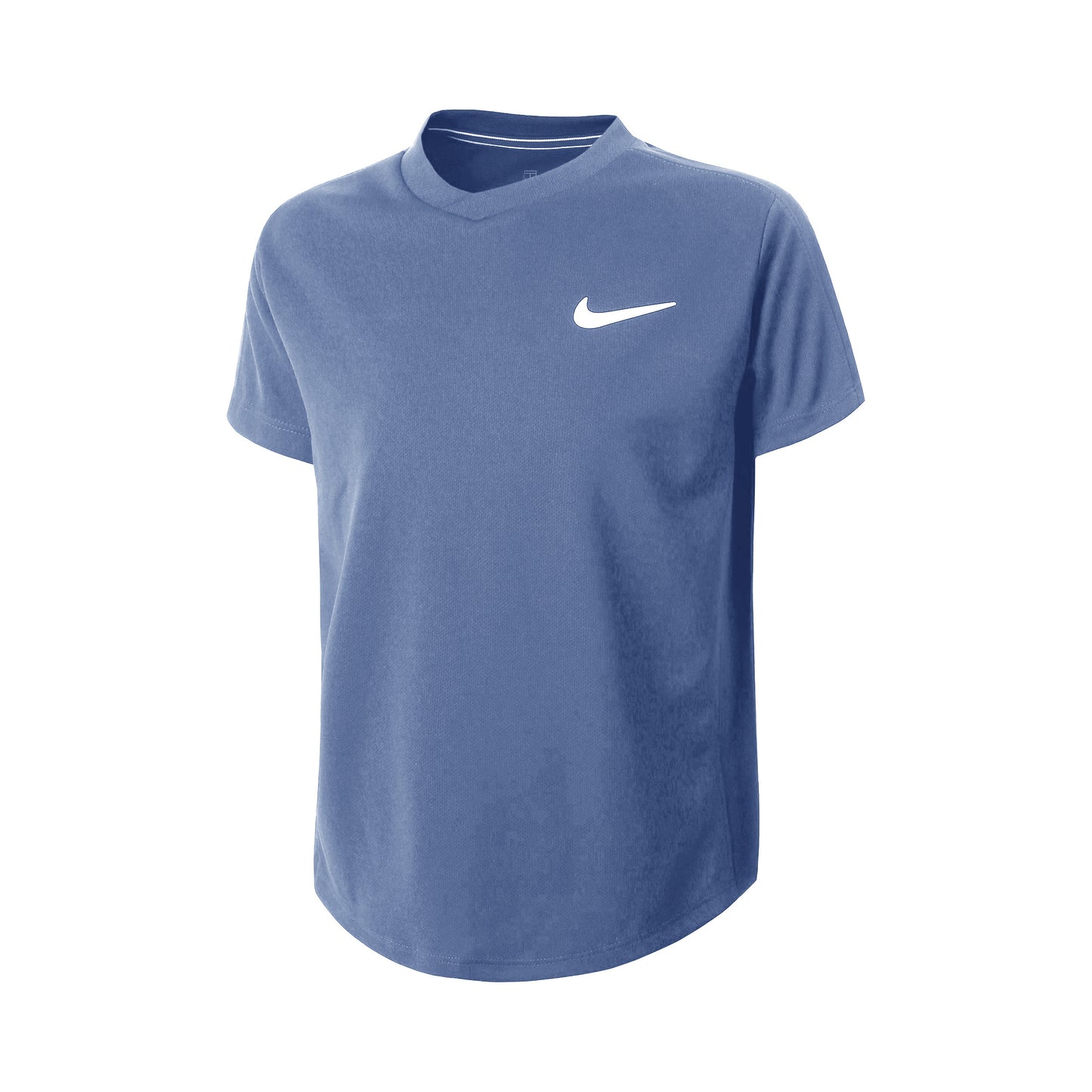 Nike Court Dri-Fit Tričko Chlapci - modro-šedá, bílá