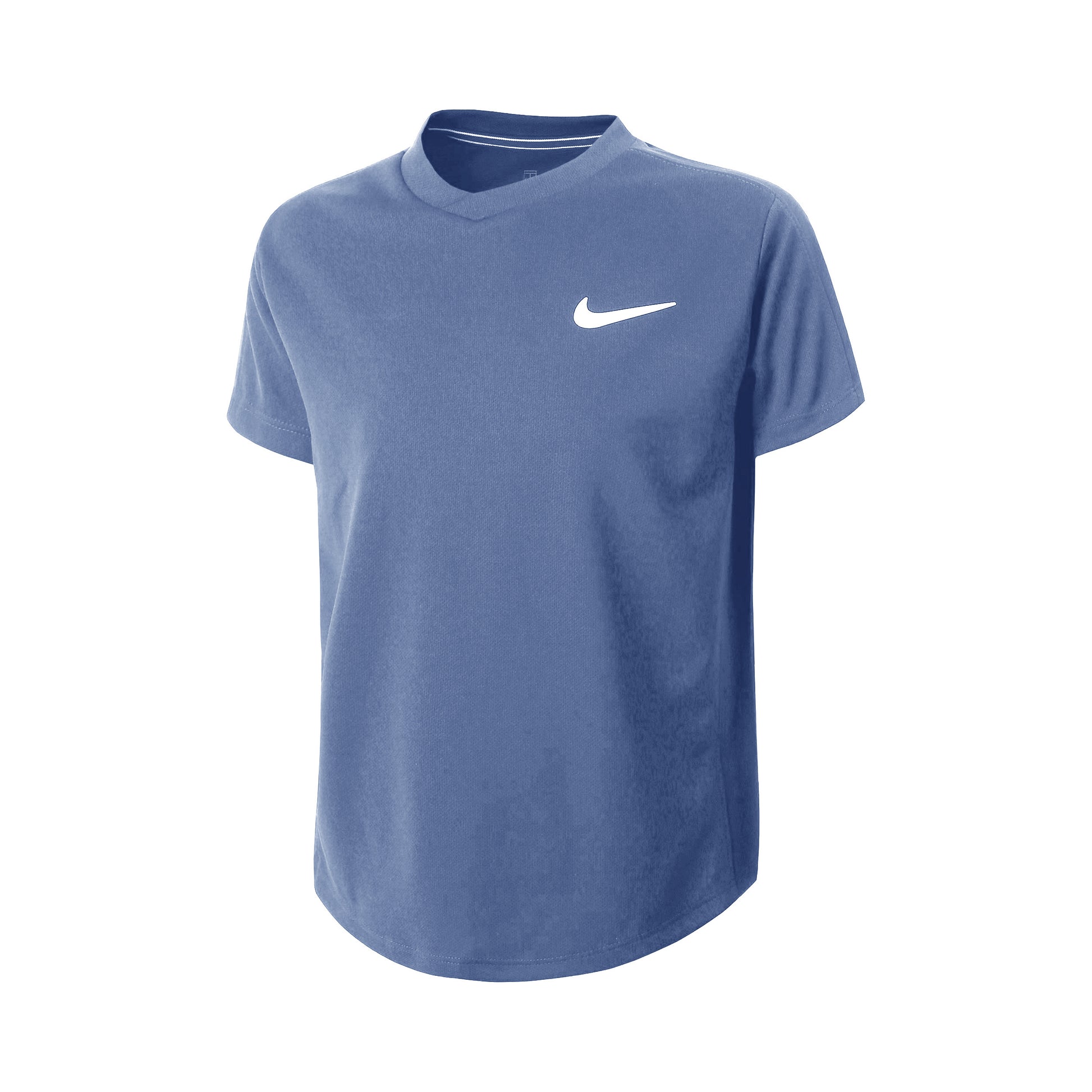 Nike Court Dri-Fit Tričko Chlapci - modro-šedá, bílá