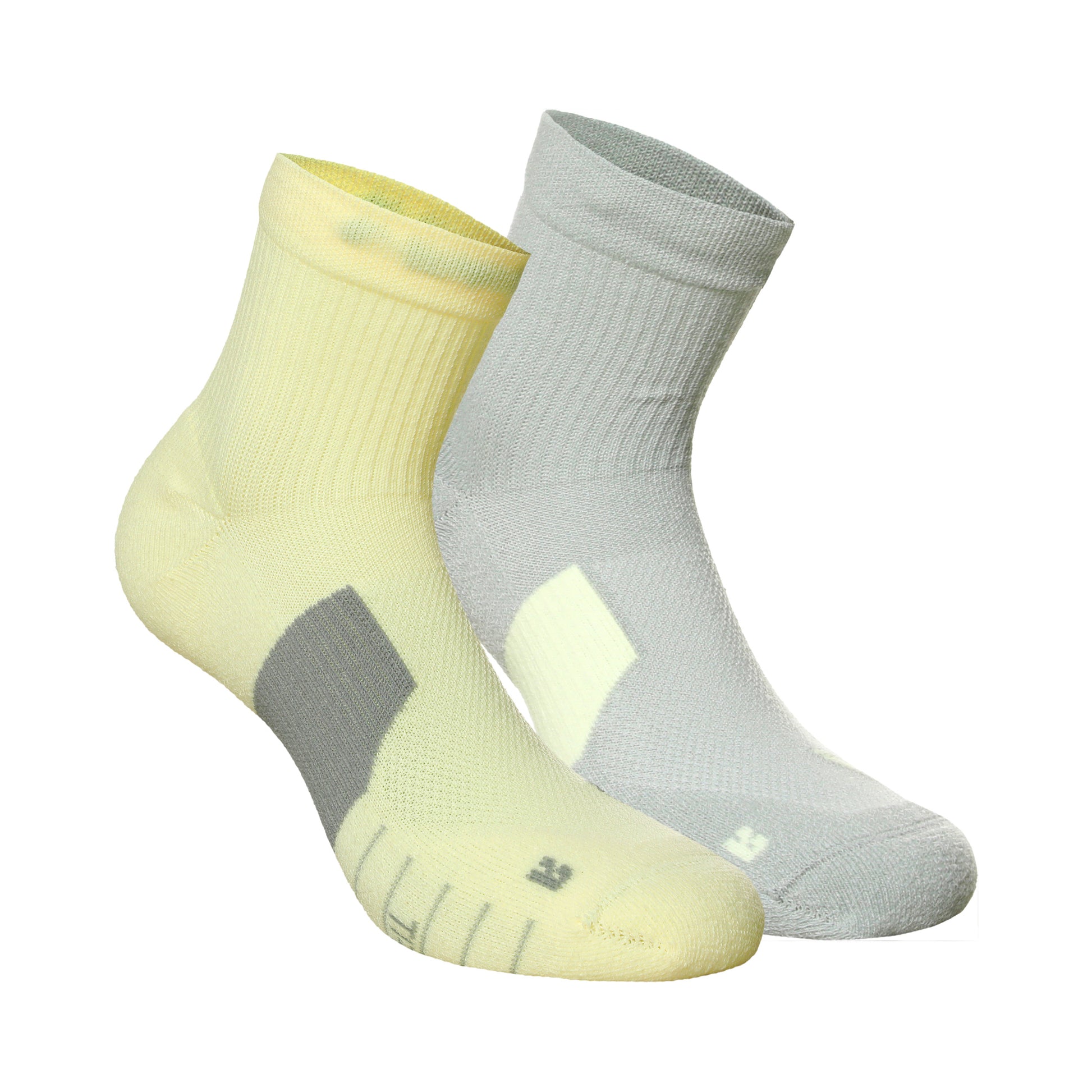 Nike Dri-Fit Multiplier No-Show Socks Running socks 2ks v baleni Unisex - šedá, žlutá