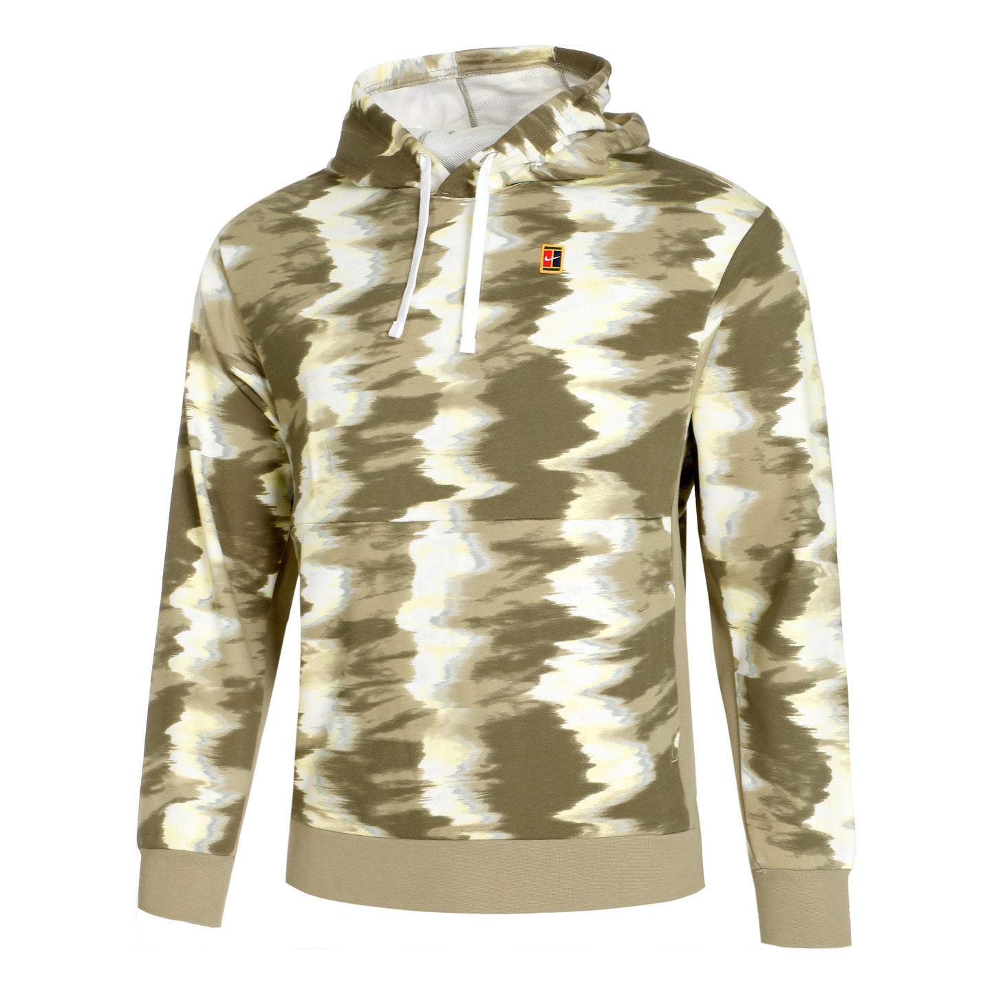 Nike Dri-Fit Court Heritage OZ Hoody Muži - olivová, bílá
