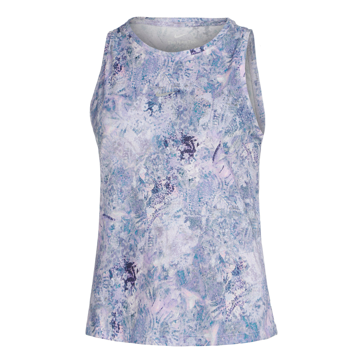 Nike Dri-Fit All Over Print Sportovní tílko Dámy - šeříková, bílá