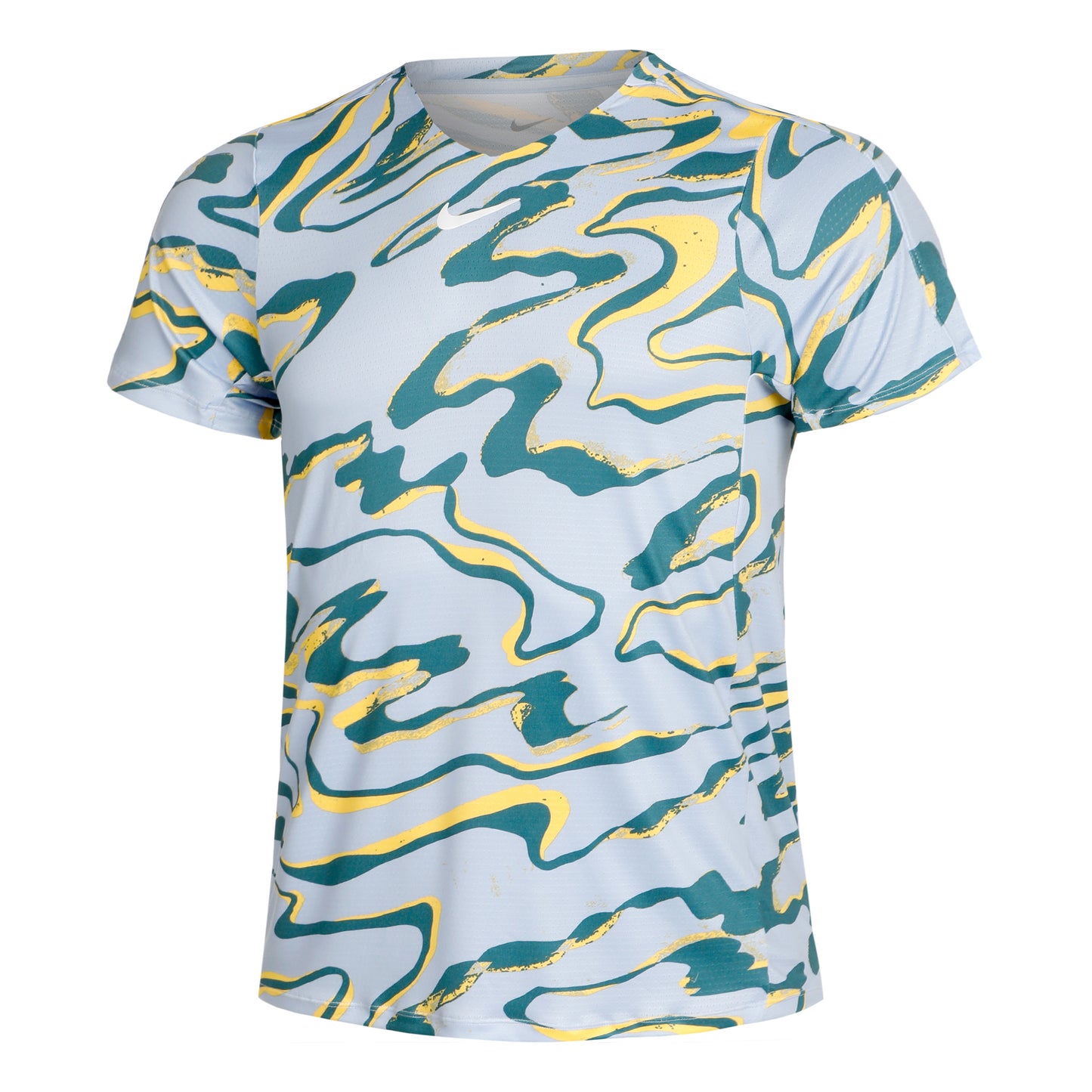 Nike Dri-Fit Court Print Tričko Muži - světle modrá, vícebarevné