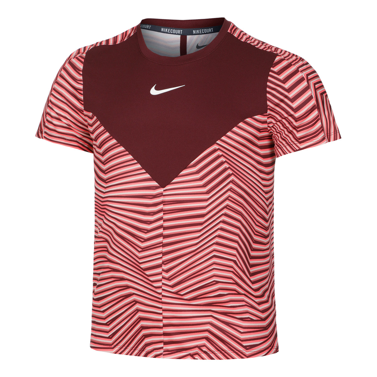 Nike Dri-Fit Court Slam RG Tričko Muži - tmavě červená, stará ružová