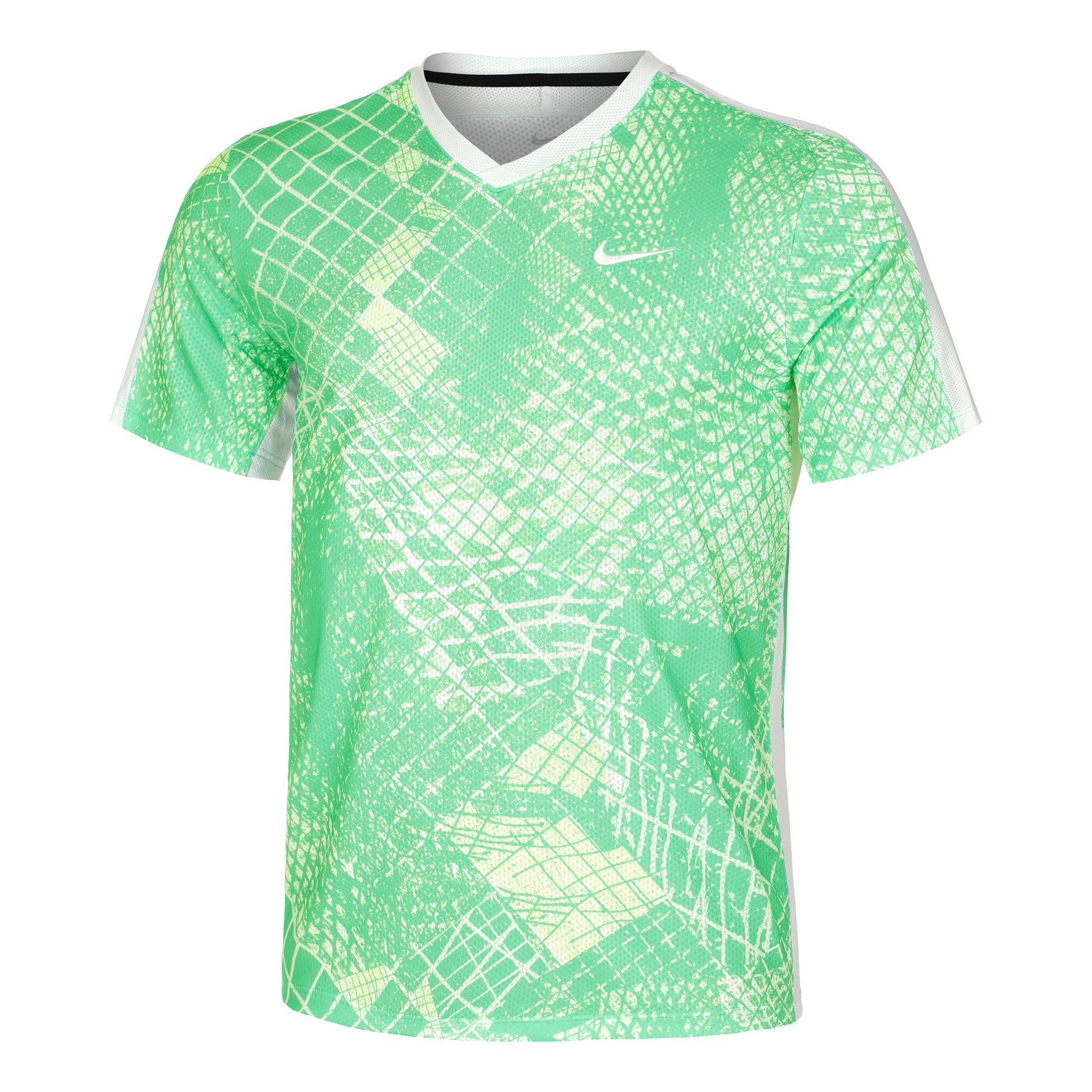 Nike Dri-Fit Court Novelty Tričko Muži - světle zelená, bílá