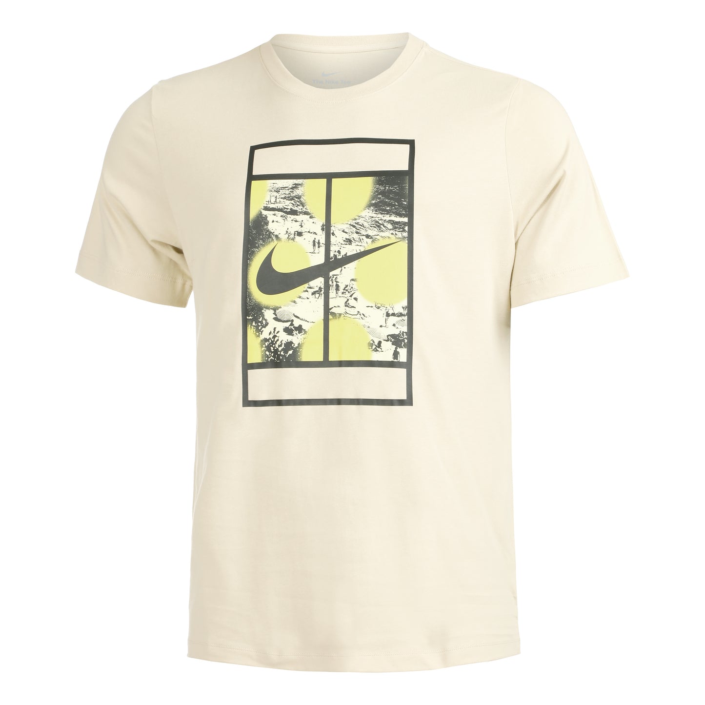 Nike Court Heritage RG Tričko Muži - béžová, vícebarevné
