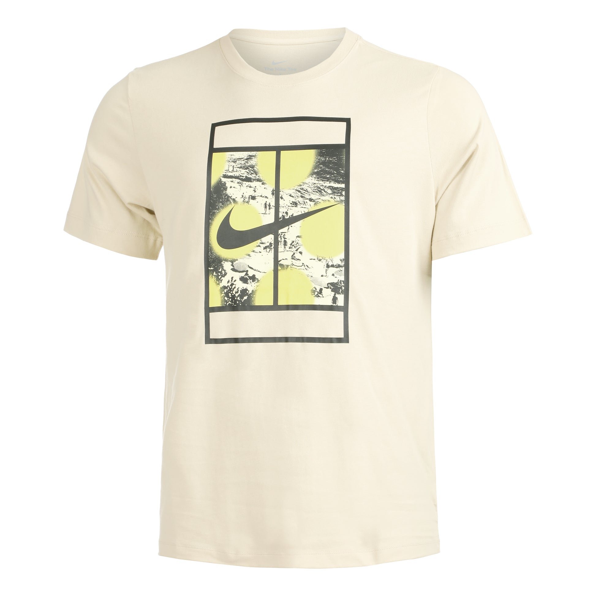 Nike Court Heritage RG Tričko Muži - béžová, vícebarevné
