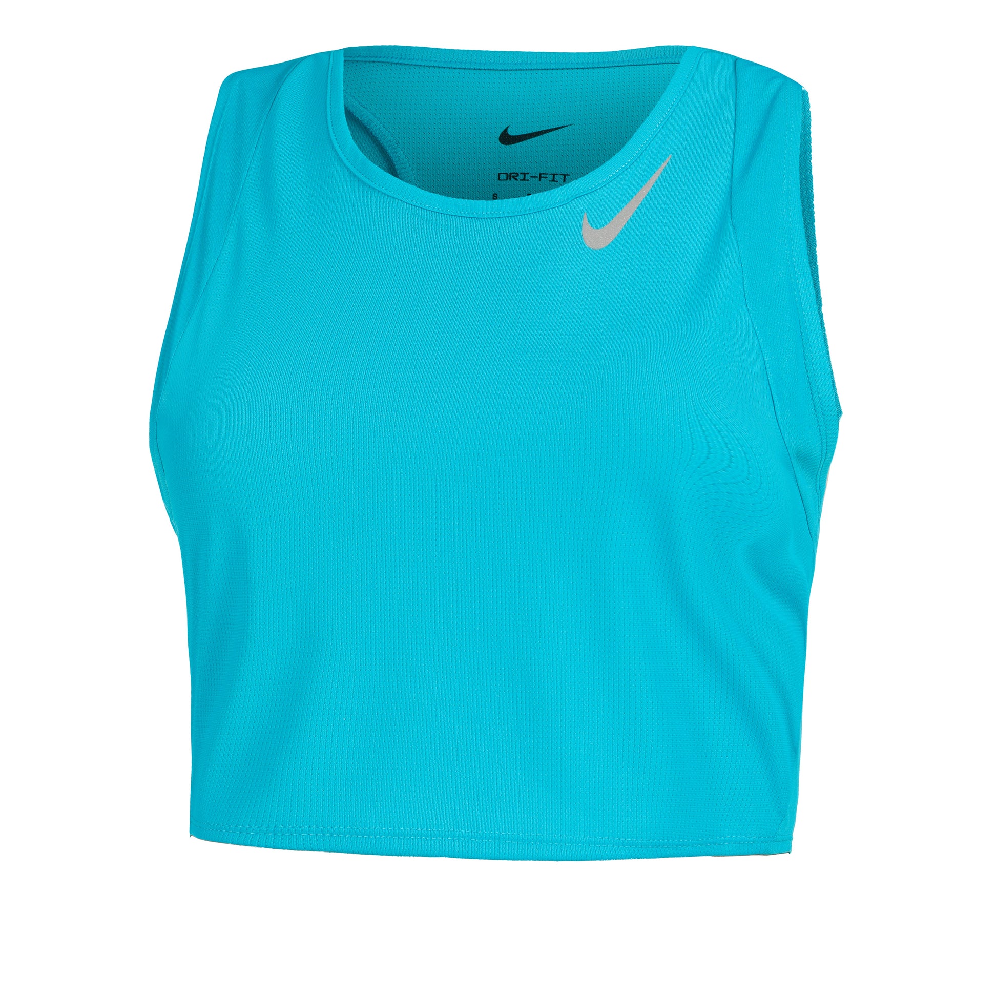 Nike Dri-Fit Fast Crop Bežecké Tričko Dámy-Tyrkysová