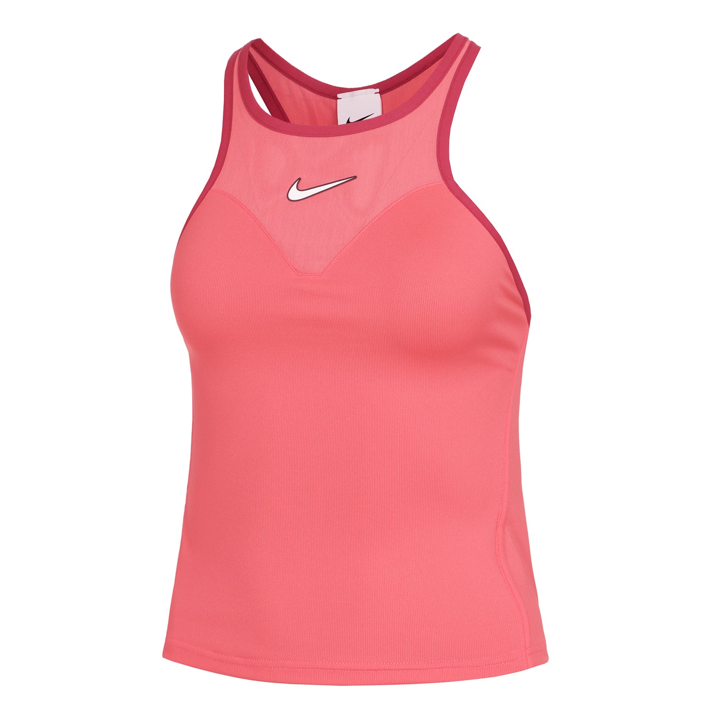 Nike Dri-Fit Court Slam Solid Sportovní Tílko Dámy-Korálová,Tmavě Červená