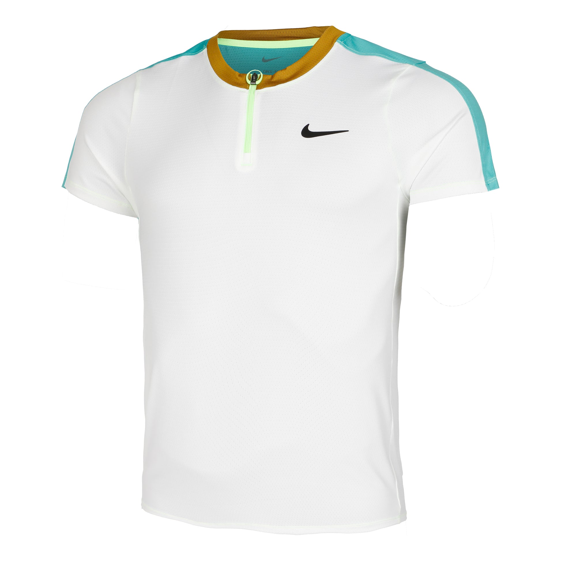 Nike Dri-Fit Court Pólo Muži - bílá, tyrkysová