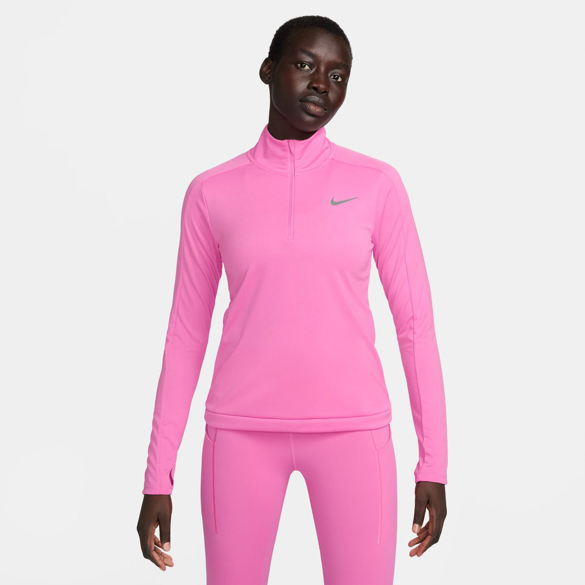 Nike Dri-Fit Pacer 1/4-Zip S dlouhým rukávem Dámy - růžová,