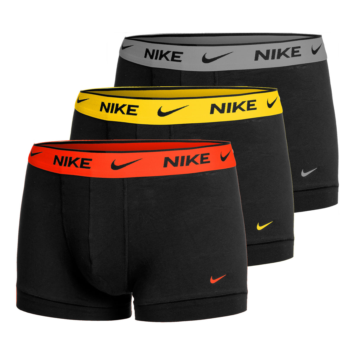 Nike E-Day Cotton Stretch Trenýrky 3ks v baleni Muži - černá, vícebarevné