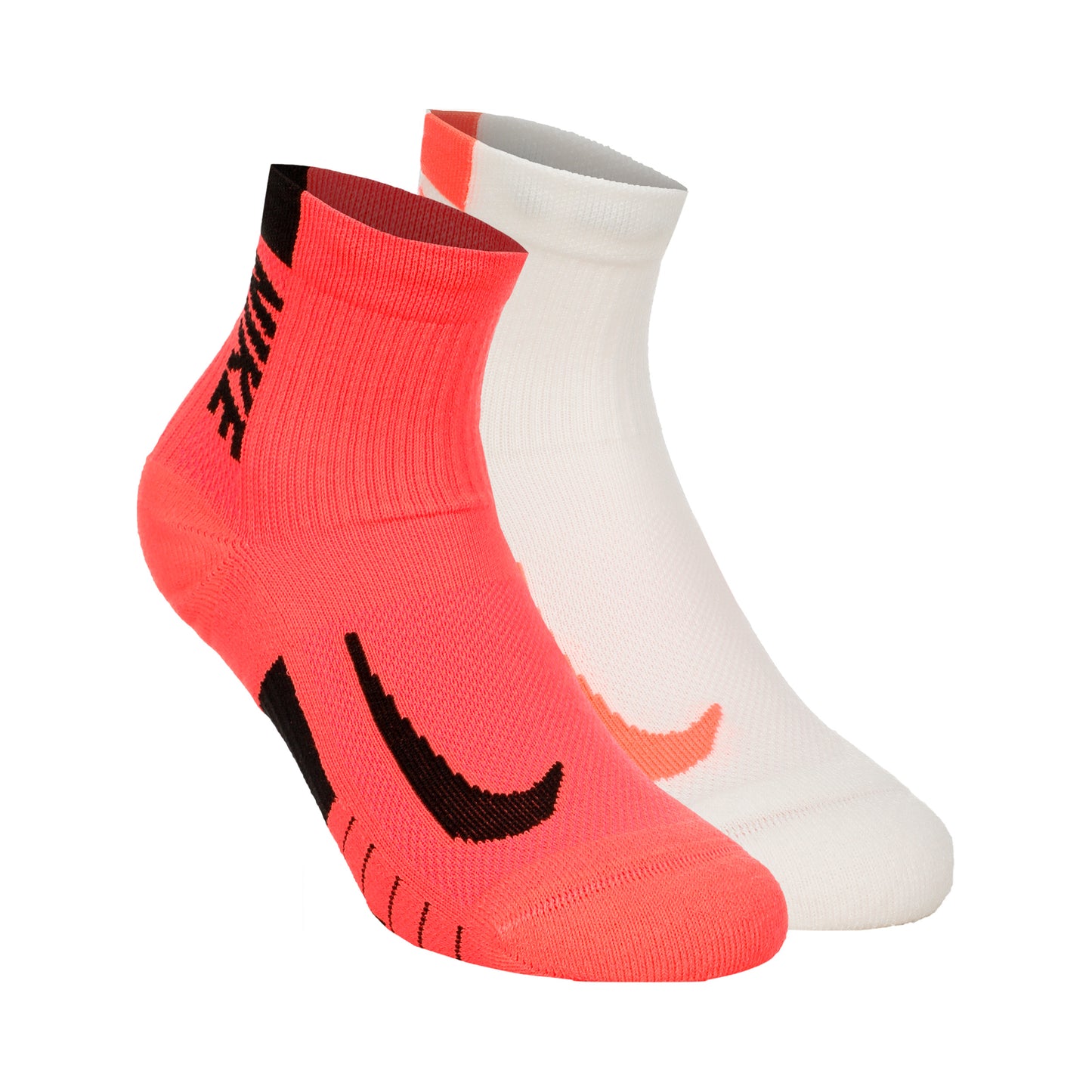 Nike Dri-Fit Multiplier No-Show Socks Running socks 2ks v baleni Unisex - korálová, krémová