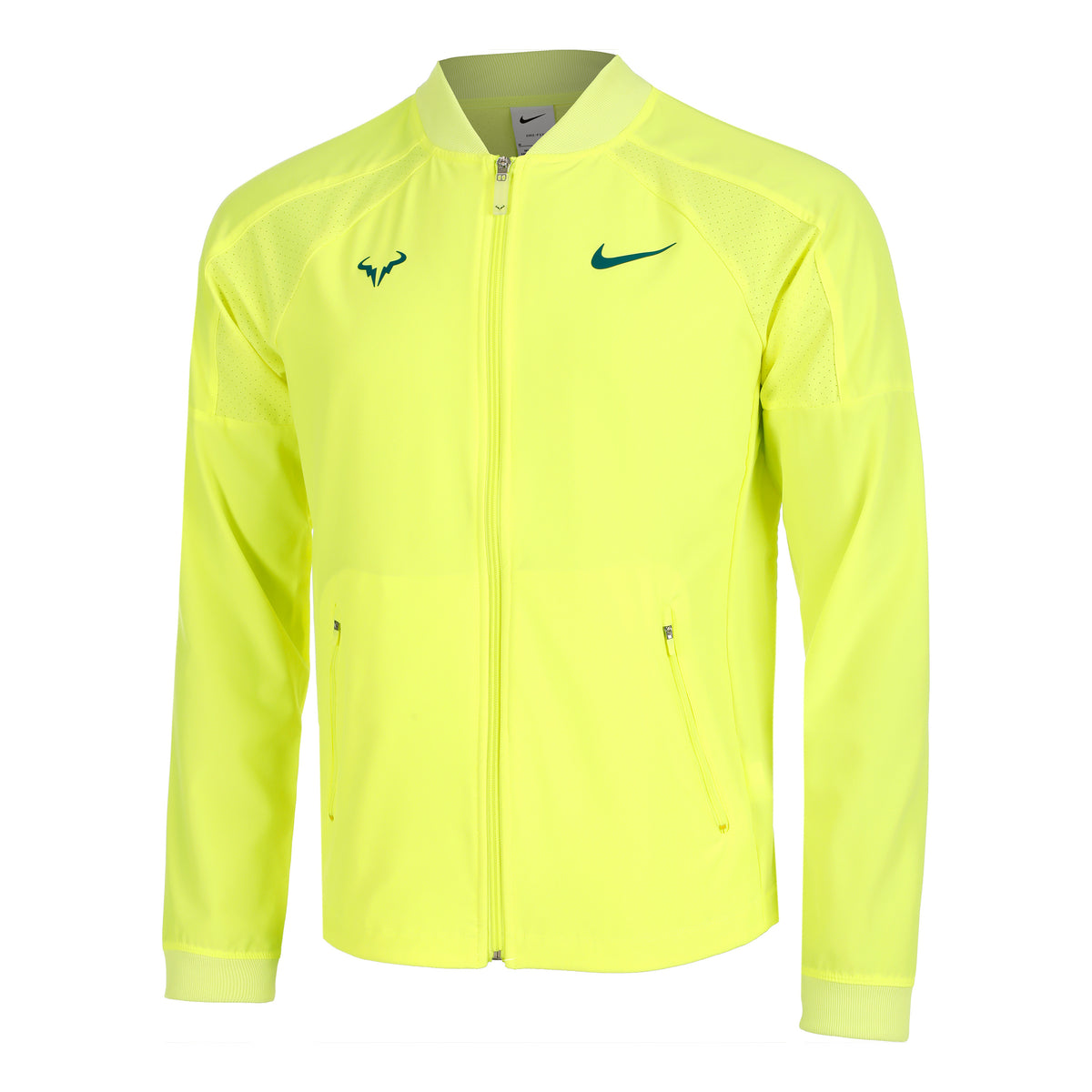 Nike Dri-Fit RAFA MNK Tréninková bunda Muži - neonově žlutá,